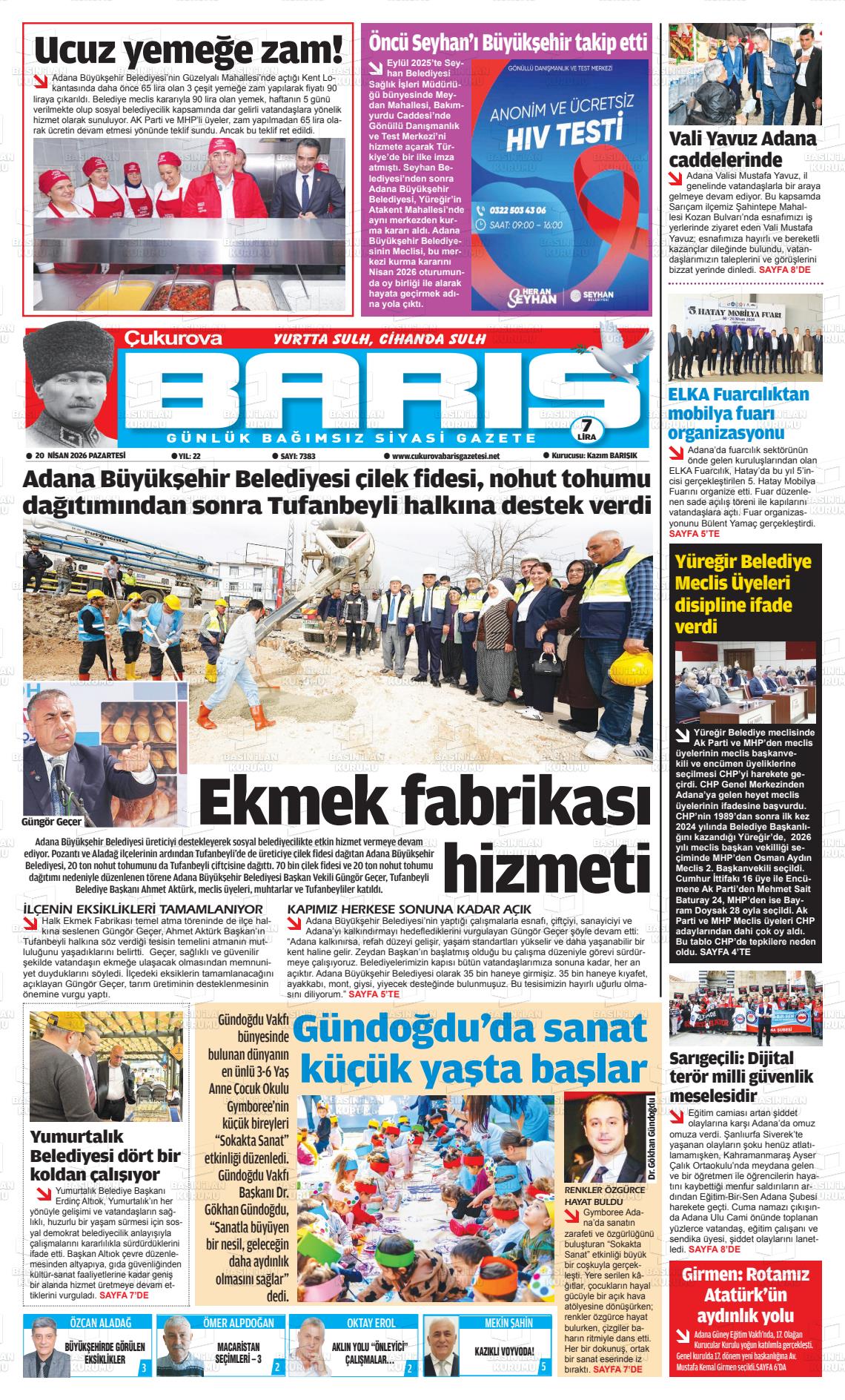 Adana Cukurovabaris 20.04.2026