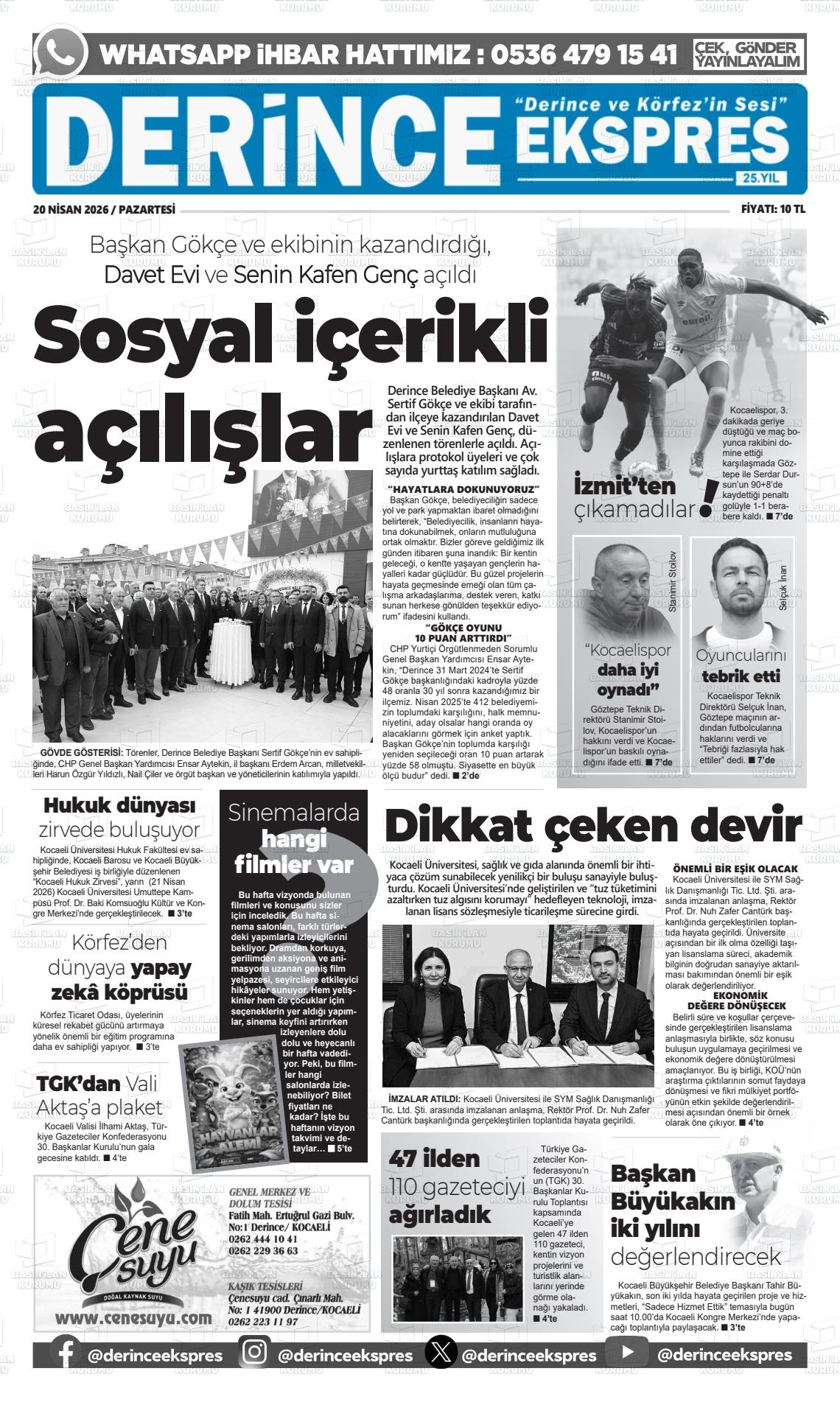 Kocaeli Derinceekspres 20.04.2026
