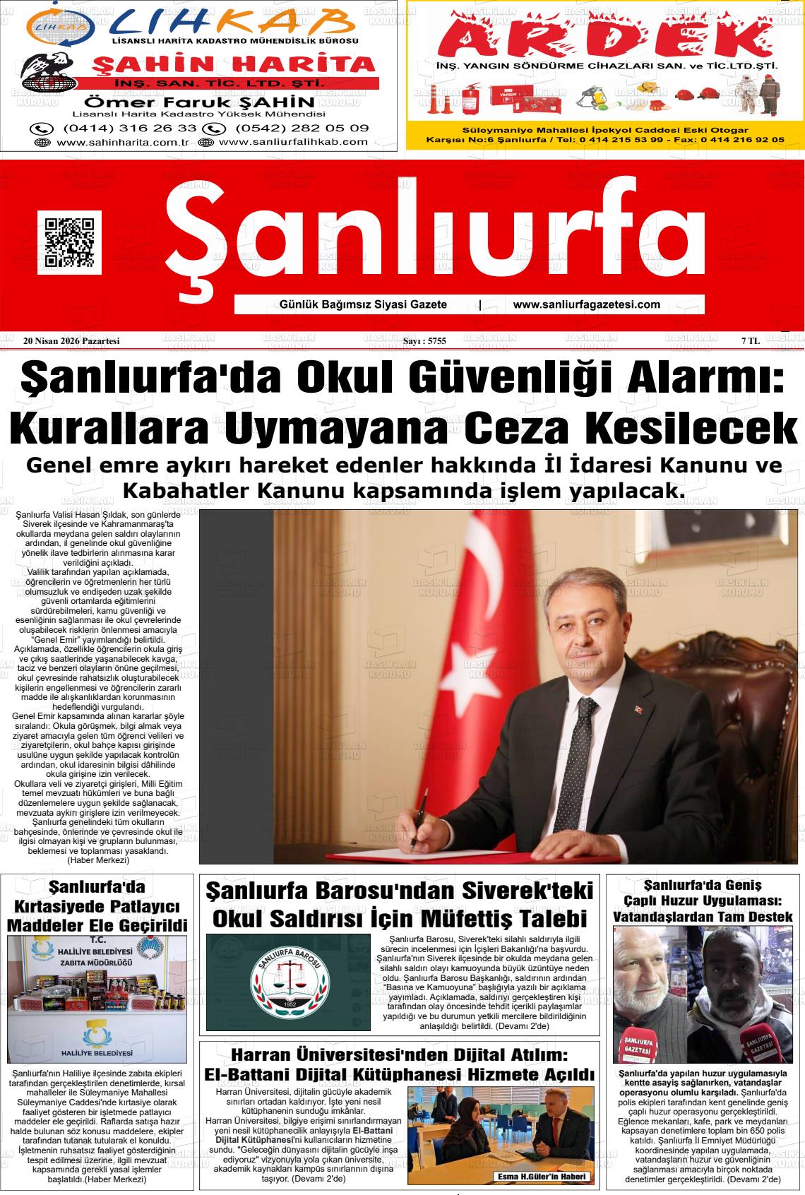 Sanliurfa Dunyadaveturkiyede 20.04.2026