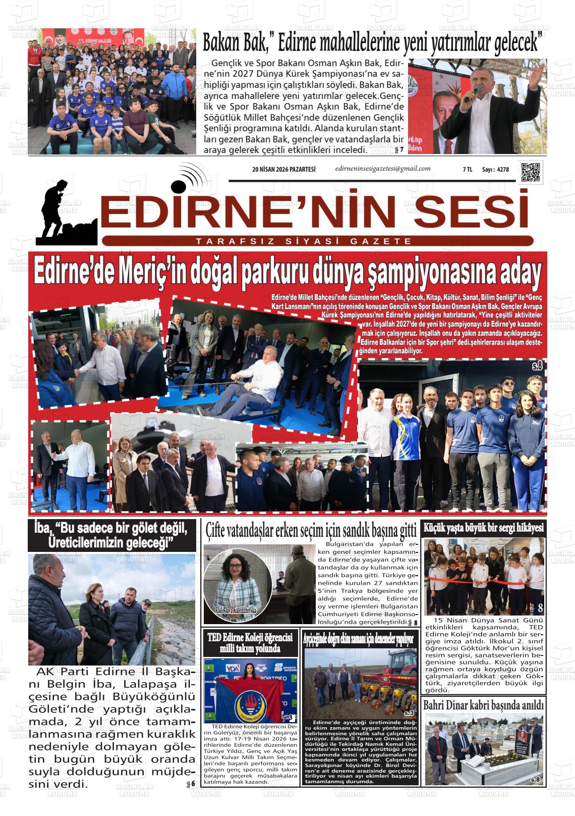 Edirne Star 20.04.2026