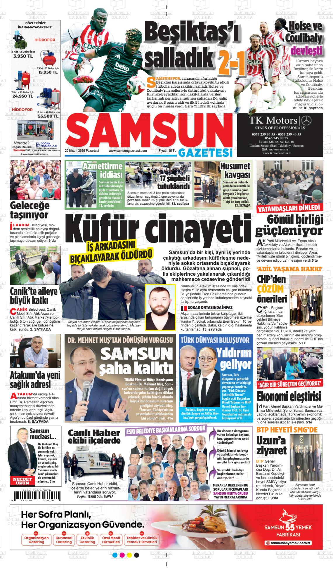 Samsun Ekip 20.04.2026