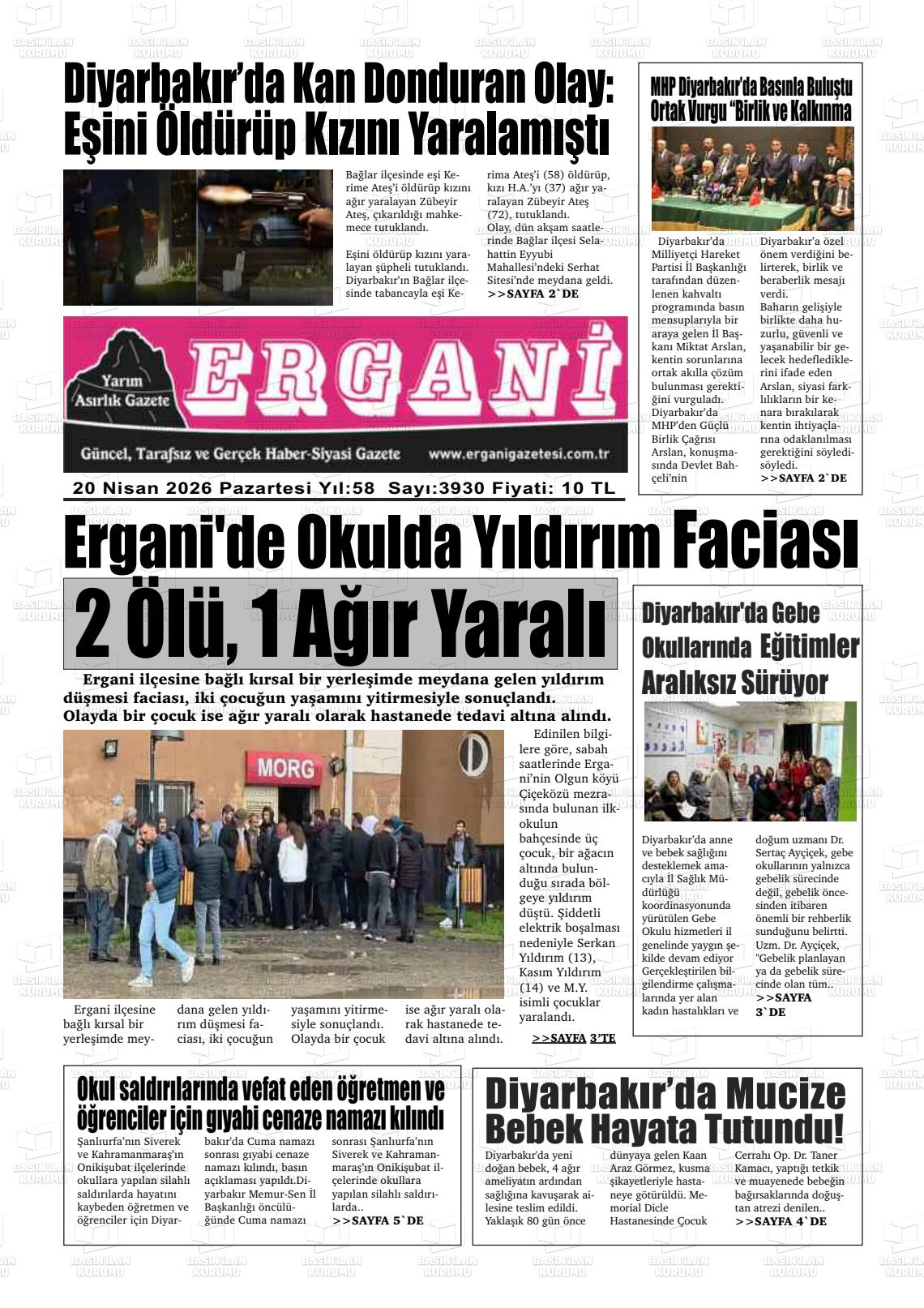 Diyarbakir Ergani 20.04.2026