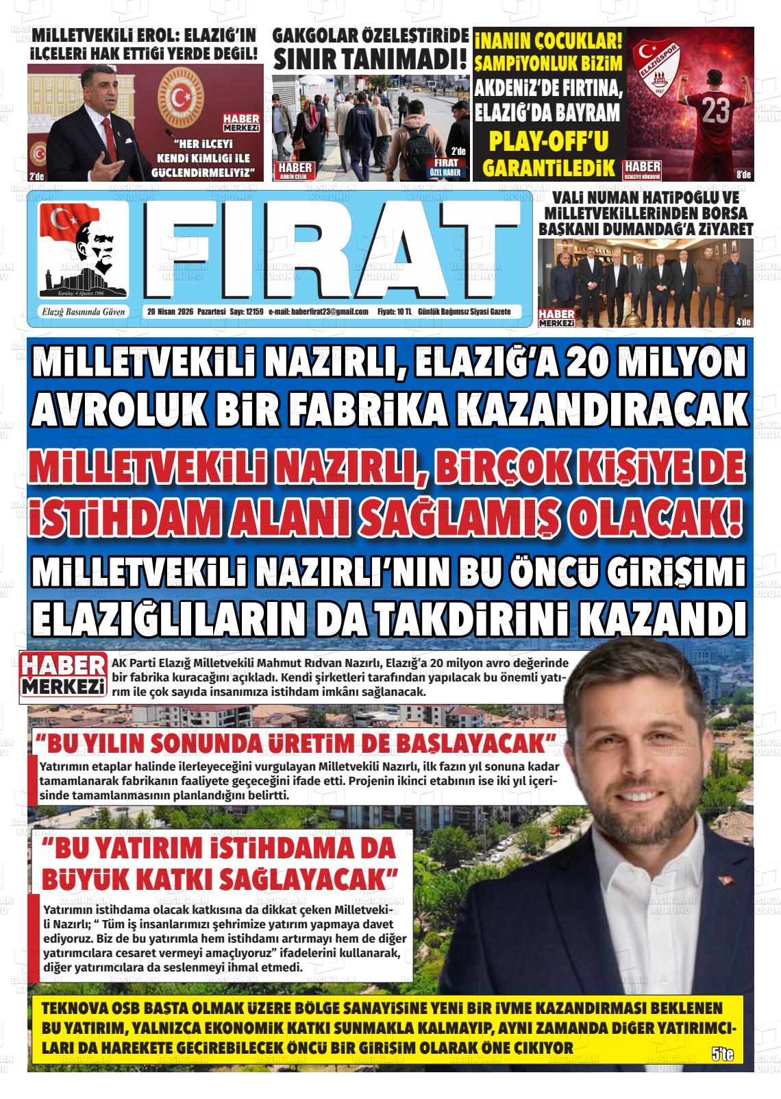 Elazig Firatgazetesi 20.04.2026