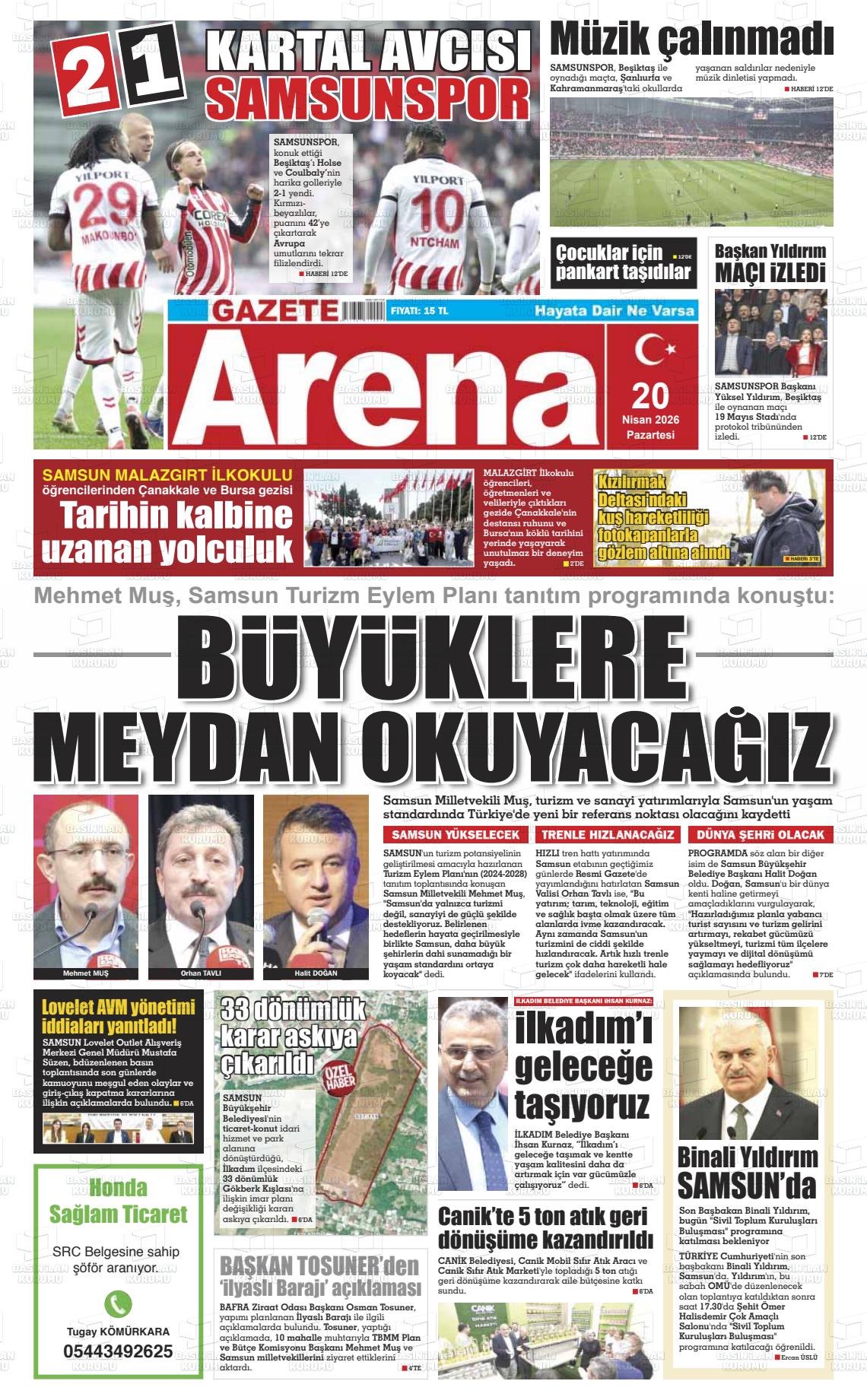 Samsun Gazetearena 20.04.2026