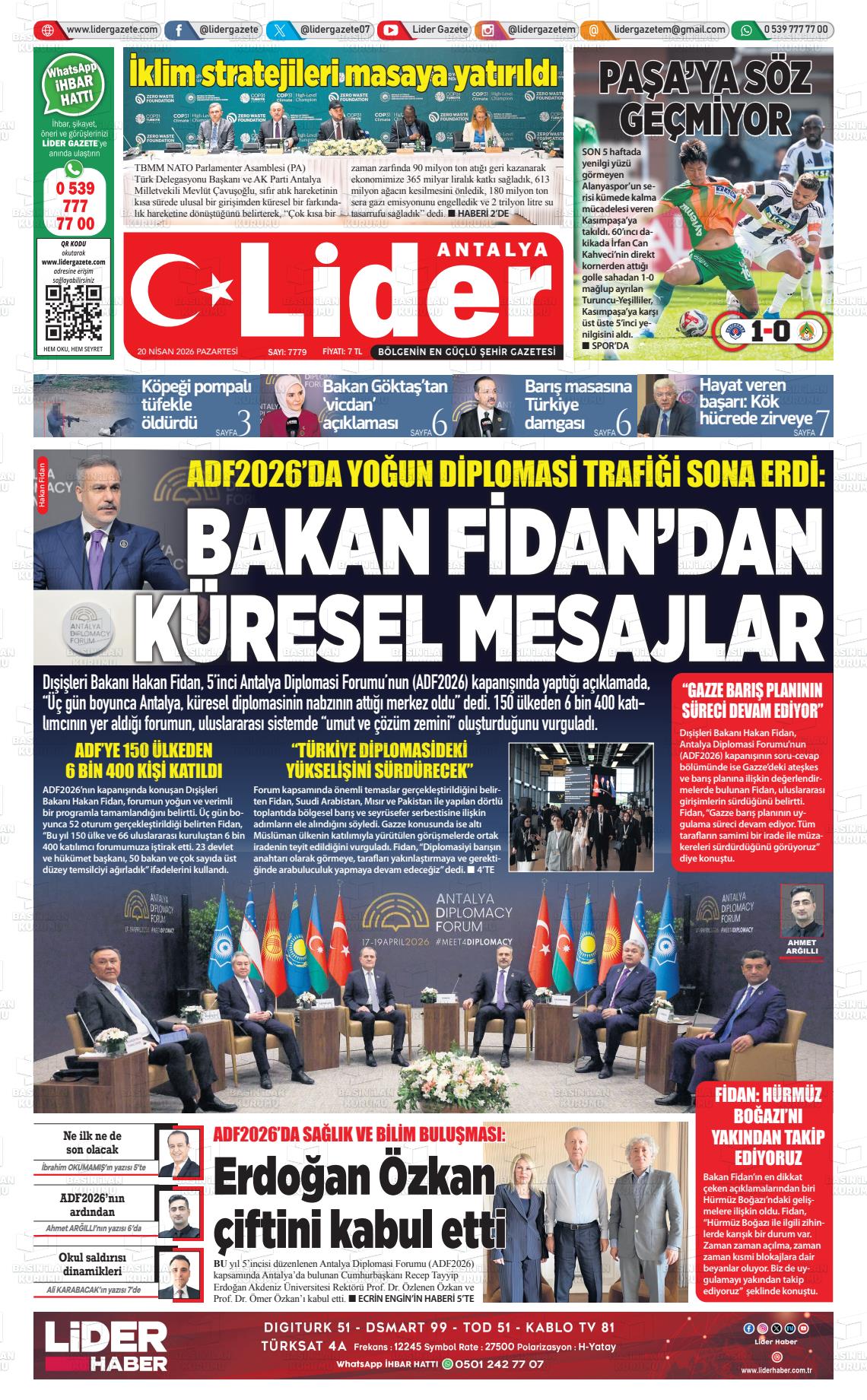 Antalya Gazetebir 20.04.2026