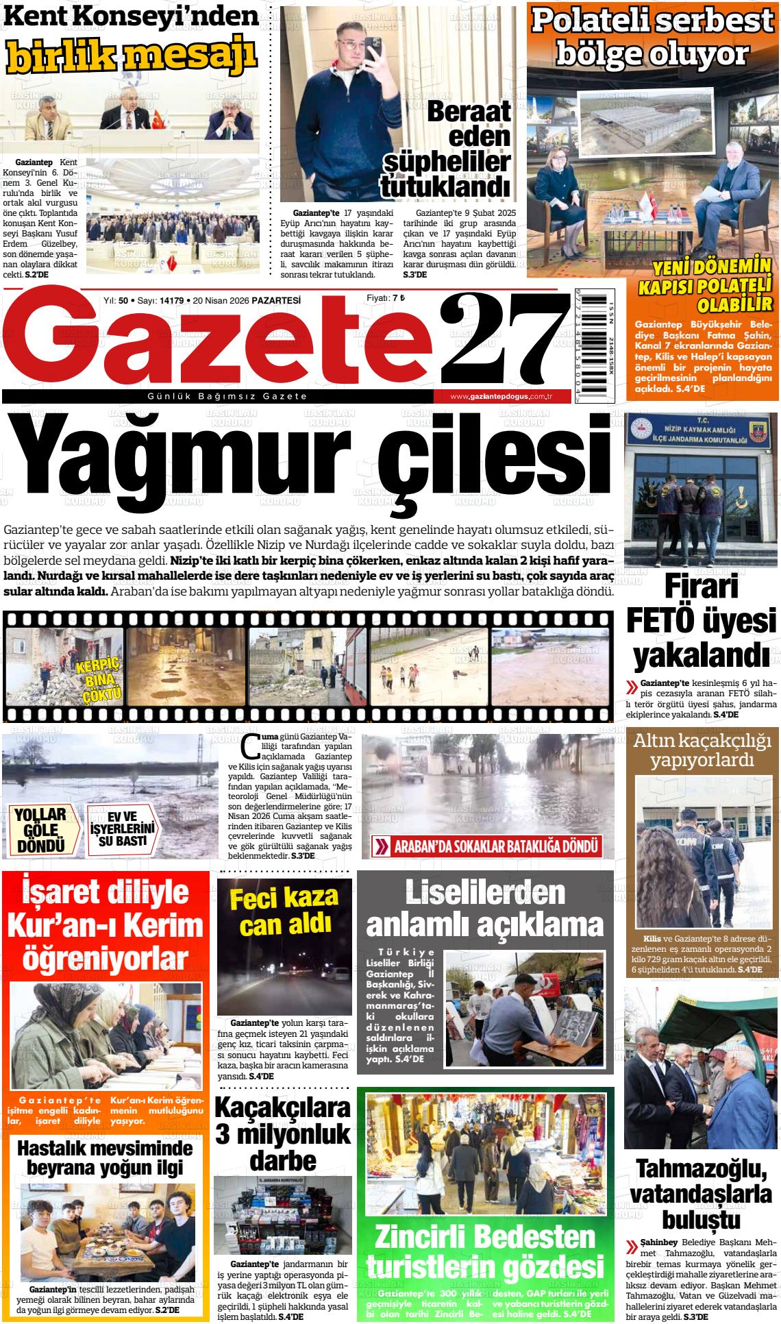 Gaziantep Dogus 20.04.2026