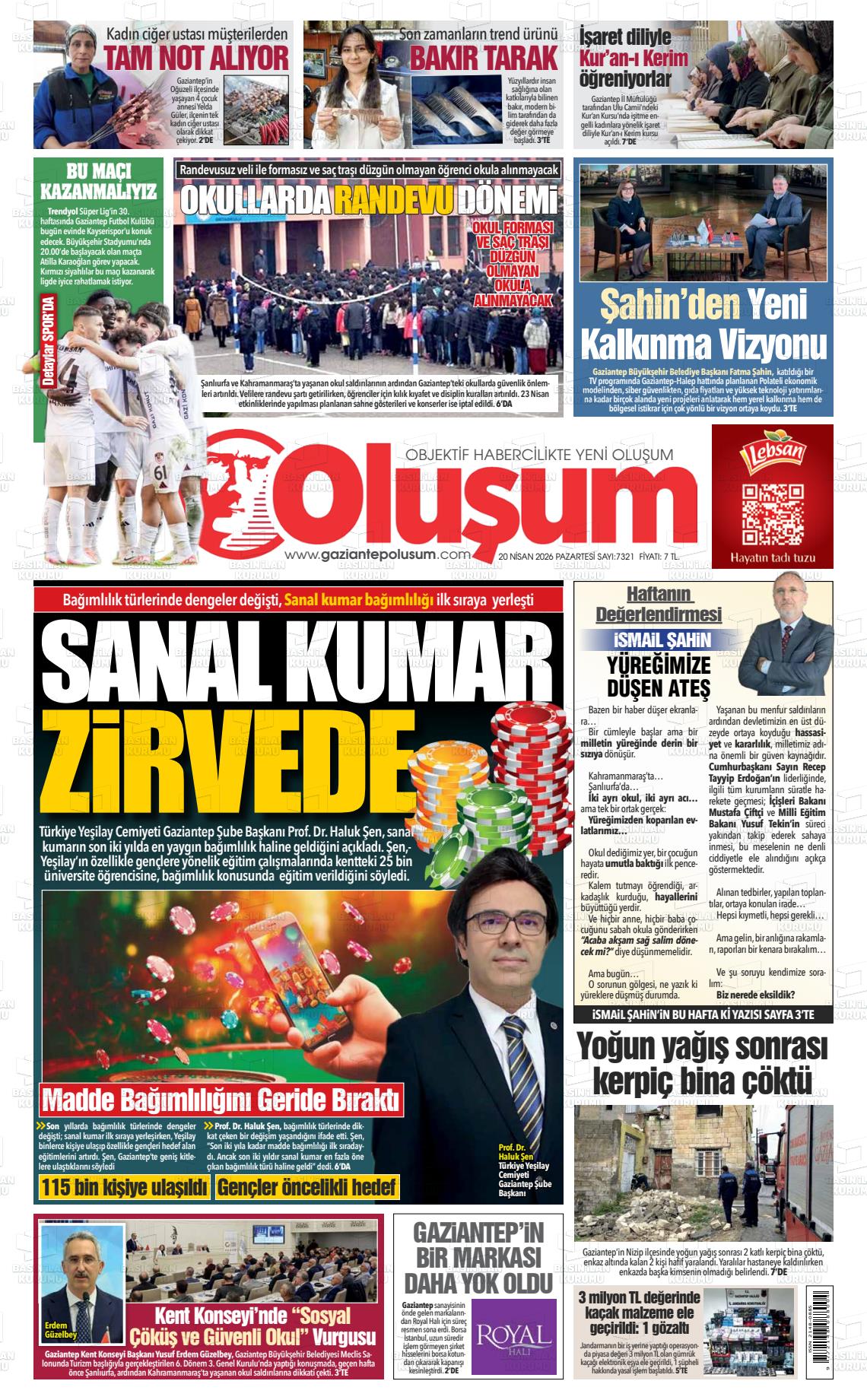 Gaziantep Olusum 20.04.2026
