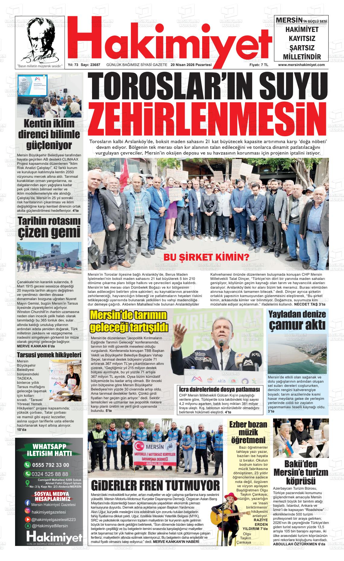 Konya Hakimiyet 20.04.2026