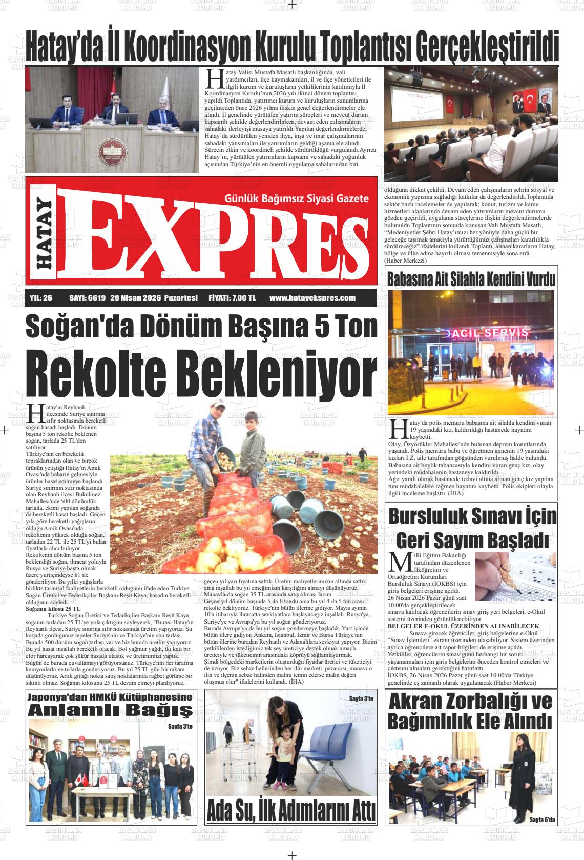Hatay Expres 20.04.2026