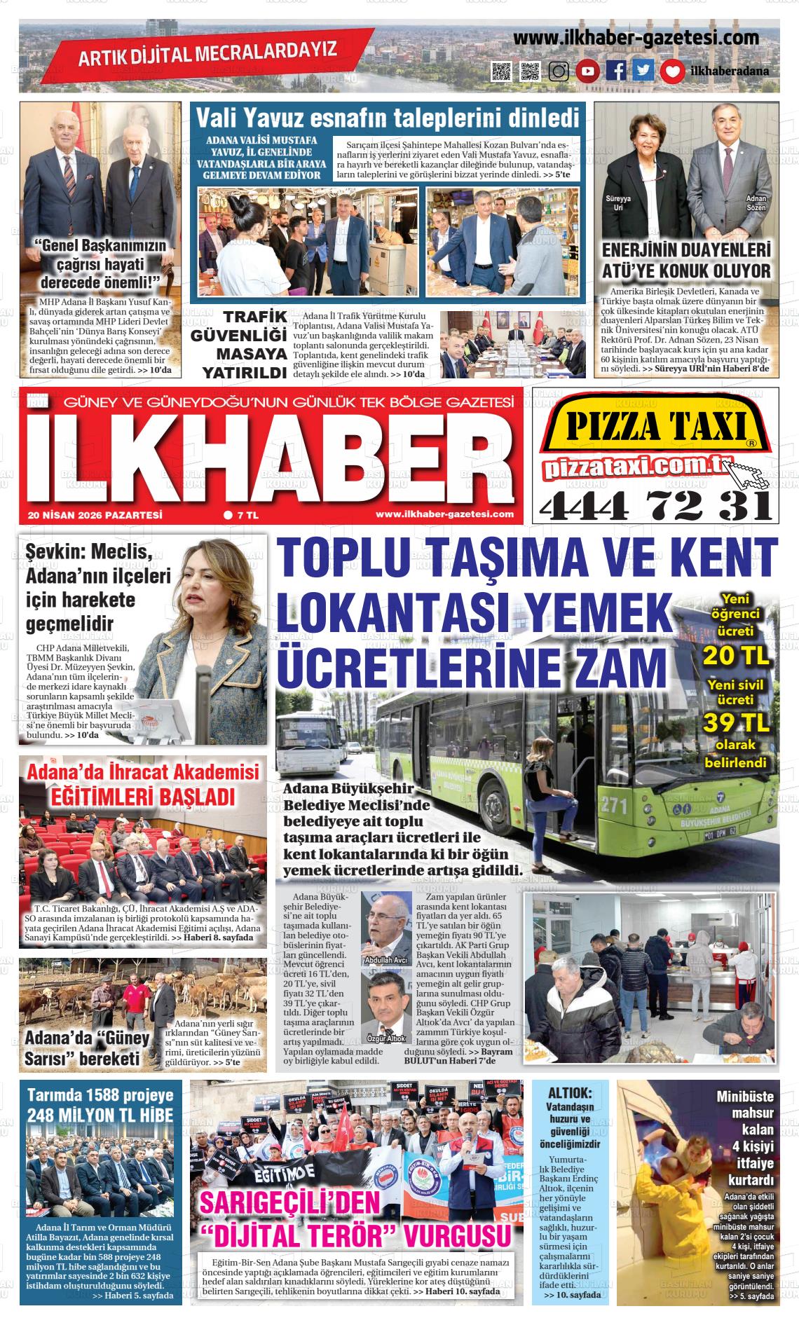 Adana Ilkhaber 20.04.2026