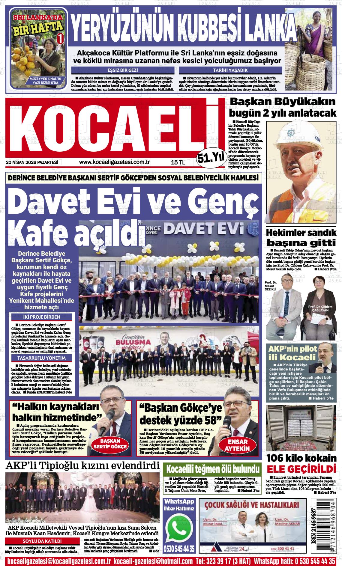 Kocaeli 20.04.2026