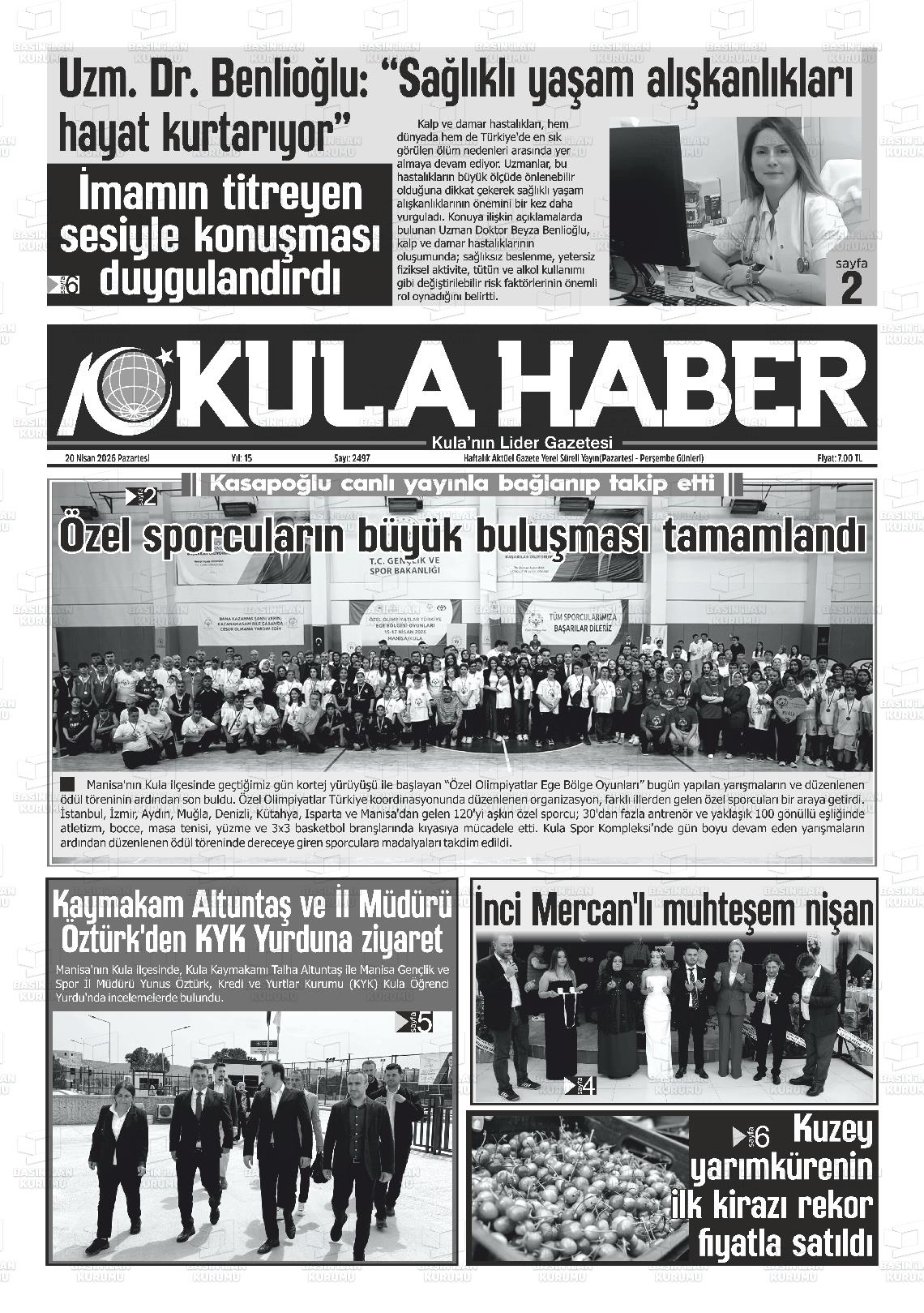 Manisa Kulahaber 20.04.2026