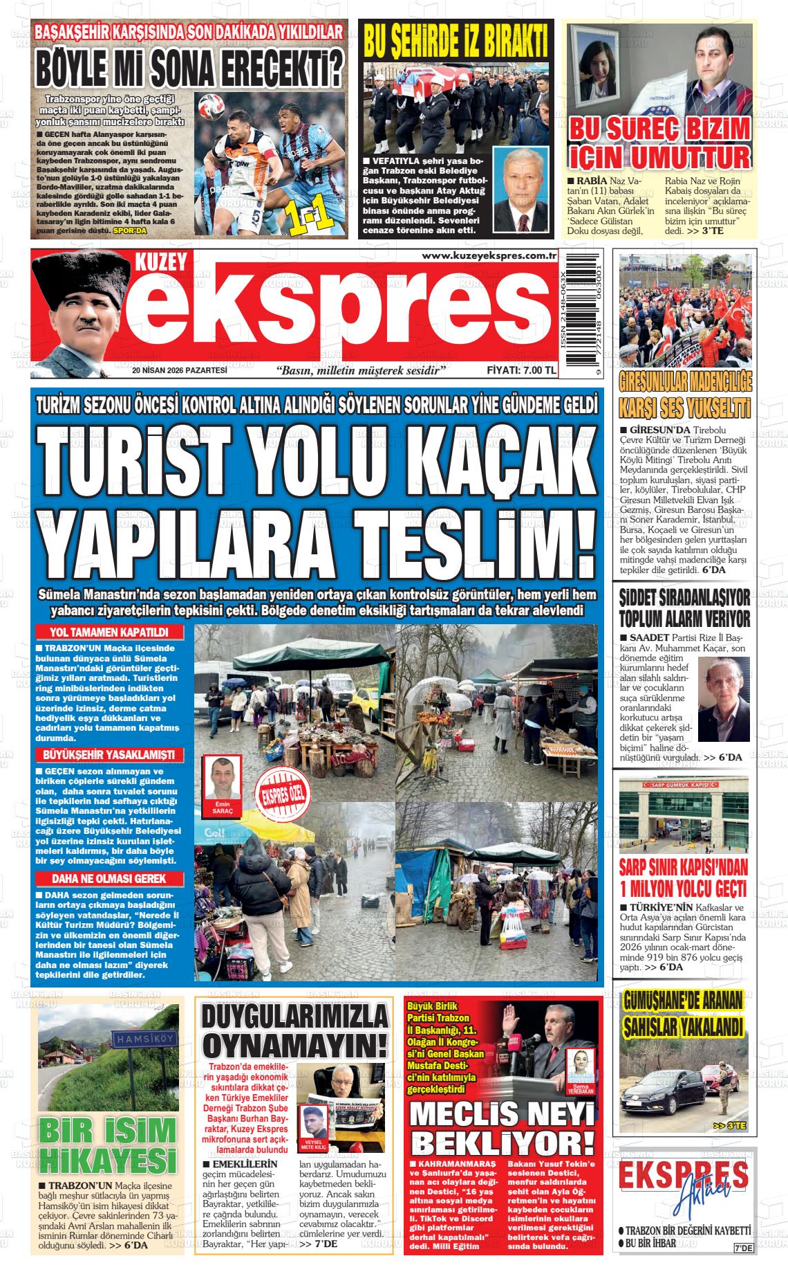 Trabzon Kuzeyekspres 20.04.2026