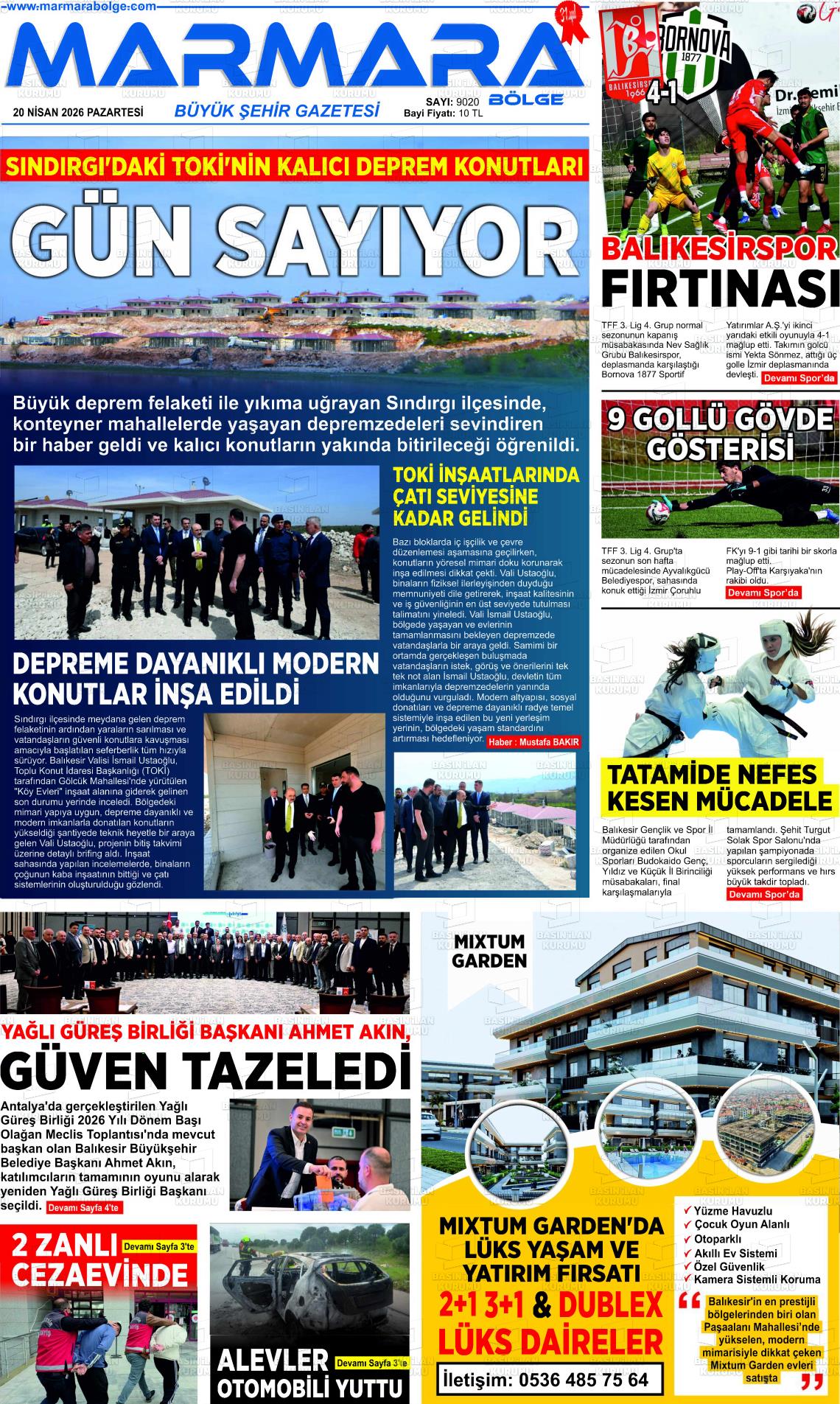 Balikesir Marmarabolge 20.04.2026