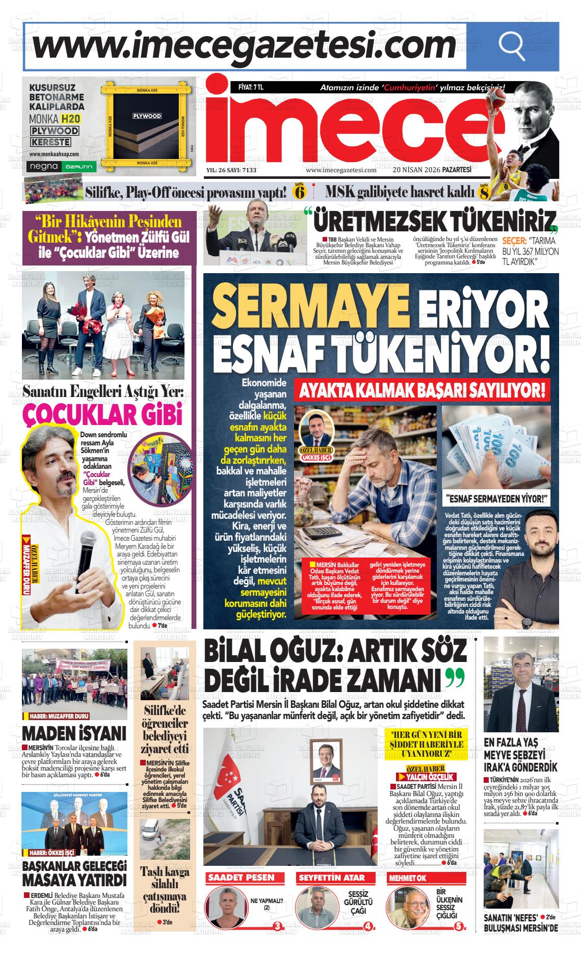 Mersin Imece 20.04.2026