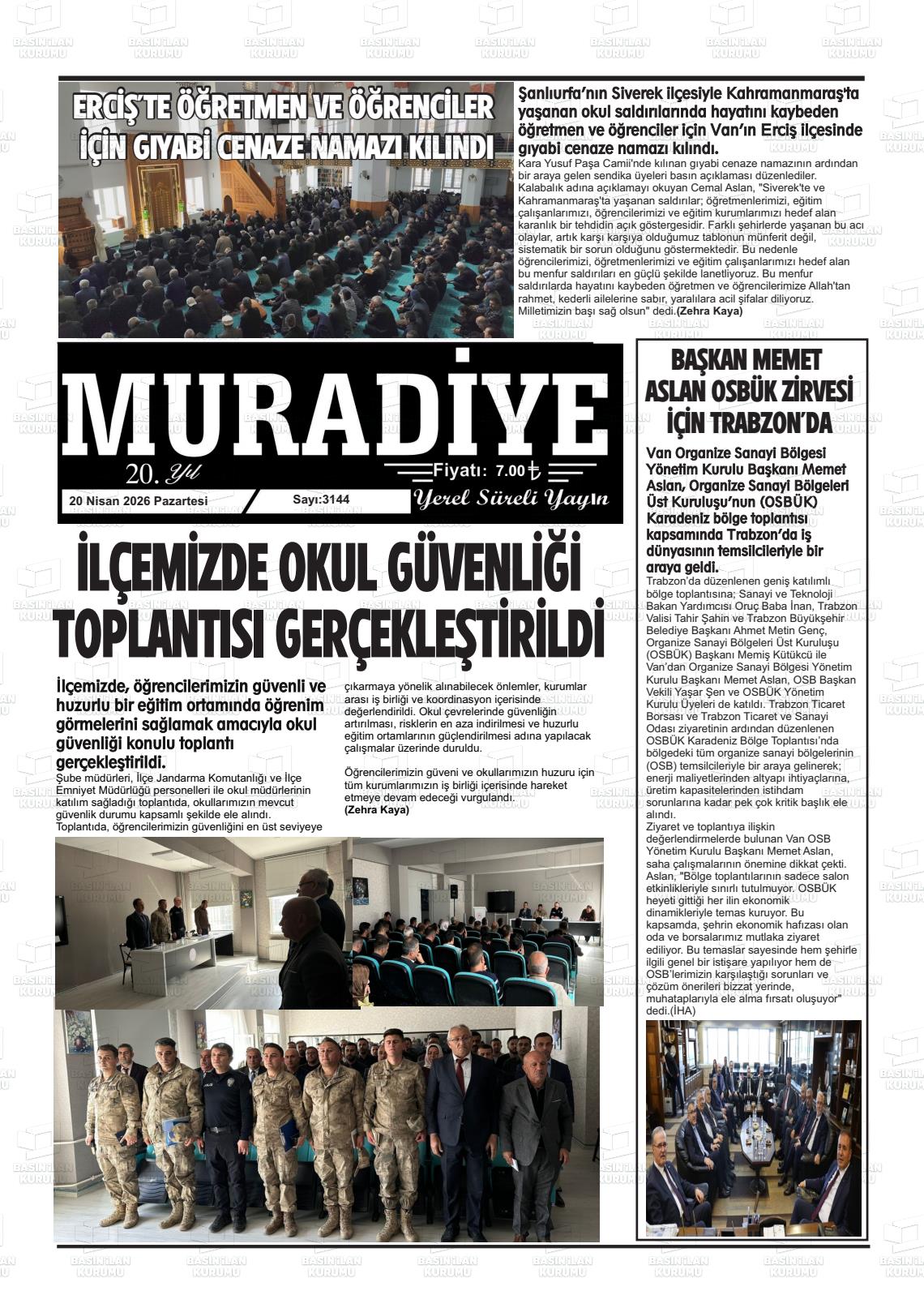 Van Muradiye 20.04.2026
