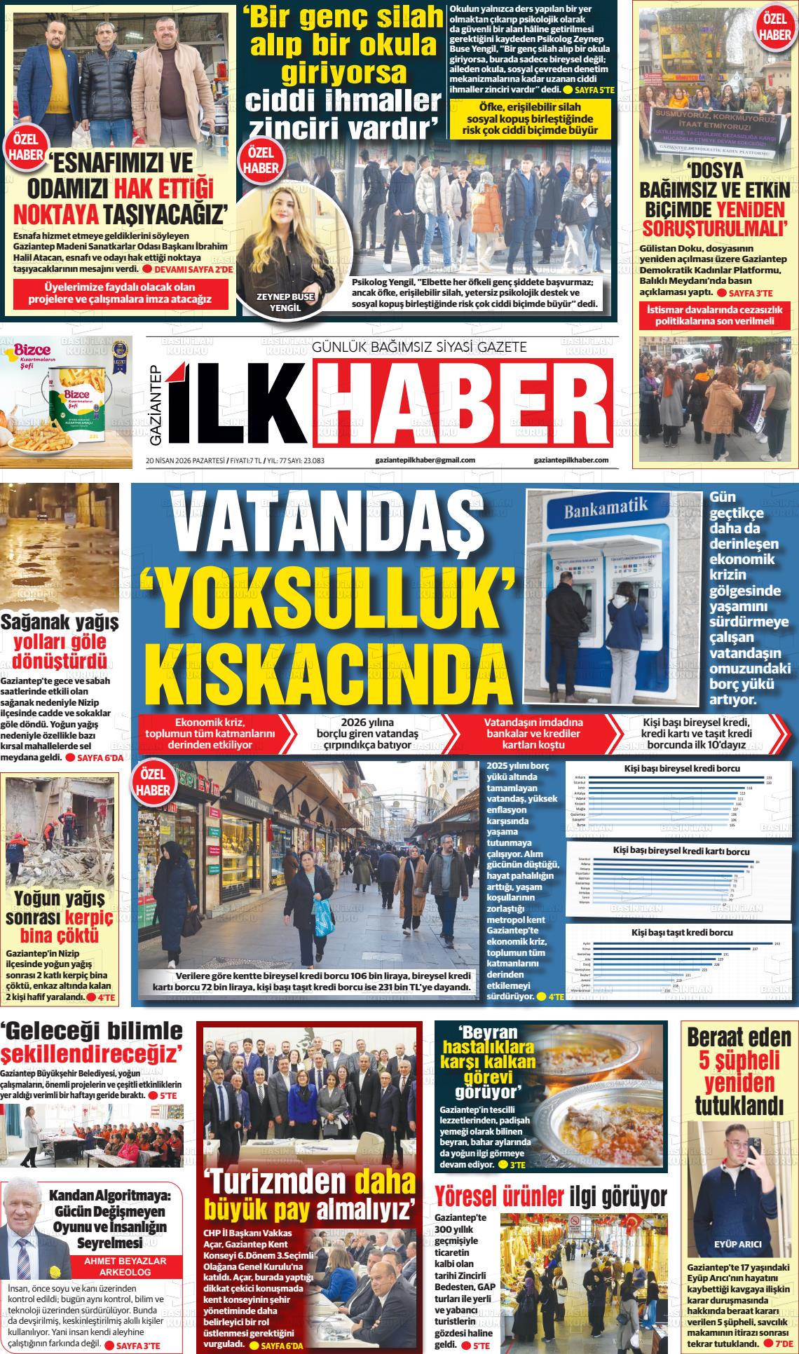 Sabah(gaziantep) 20.04.2026