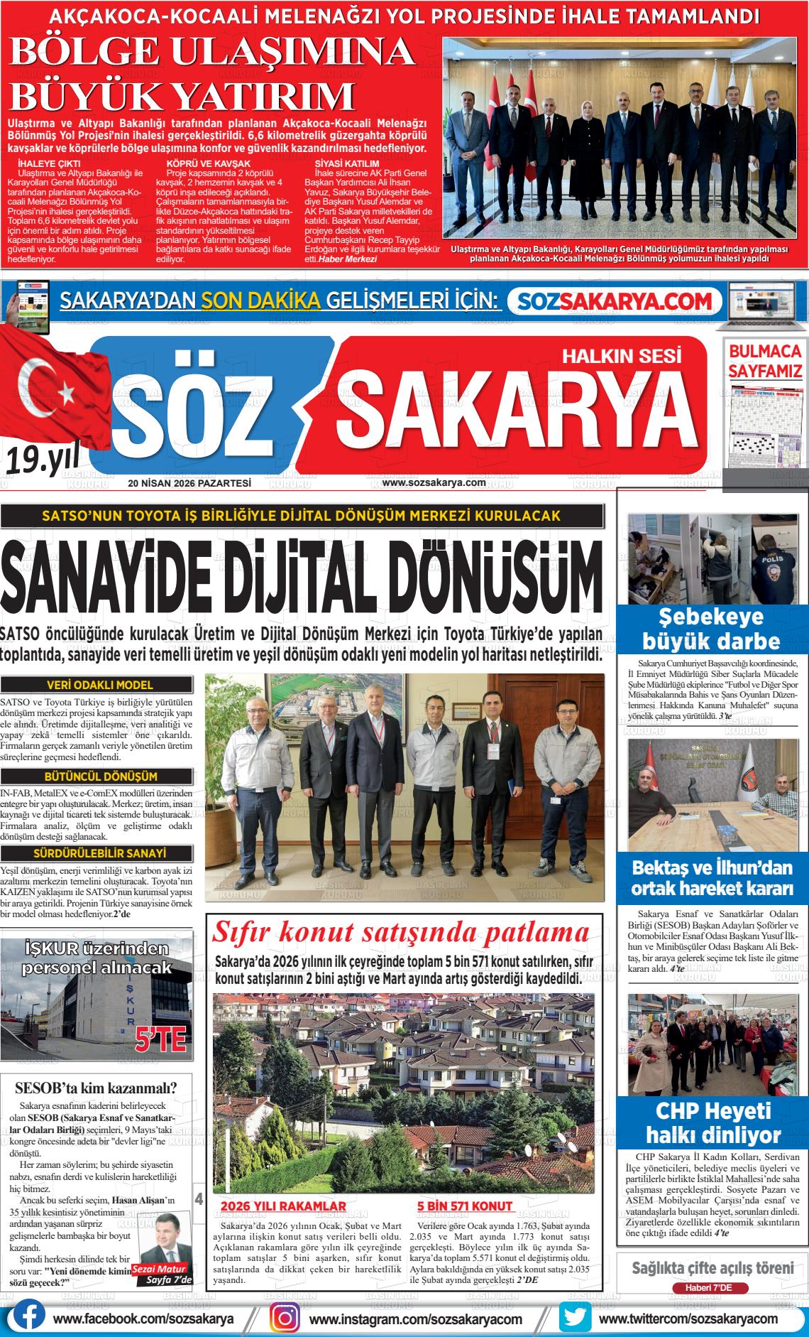 Sakarya Halk 20.04.2026