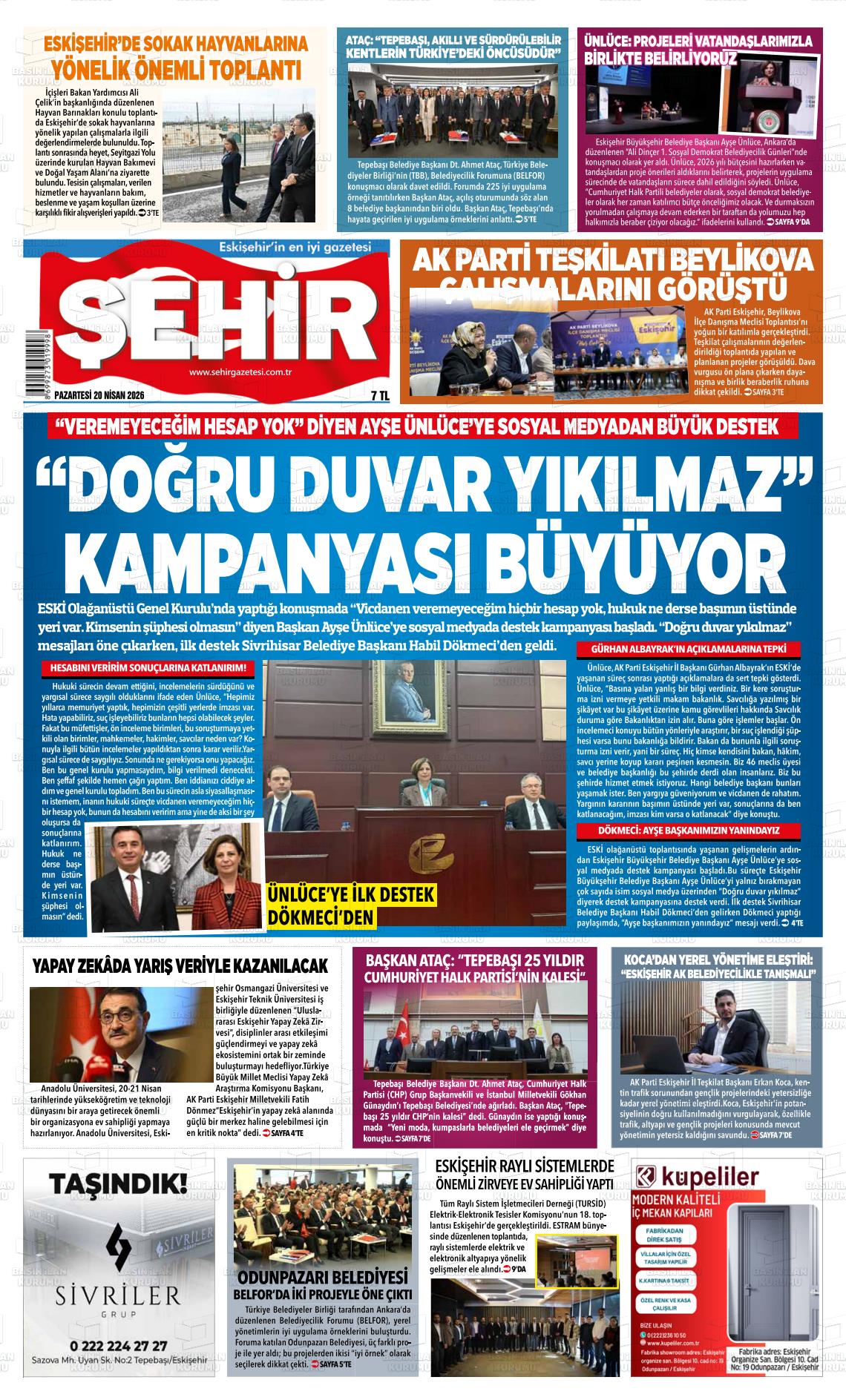 Eskisehir Sehir 20.04.2026
