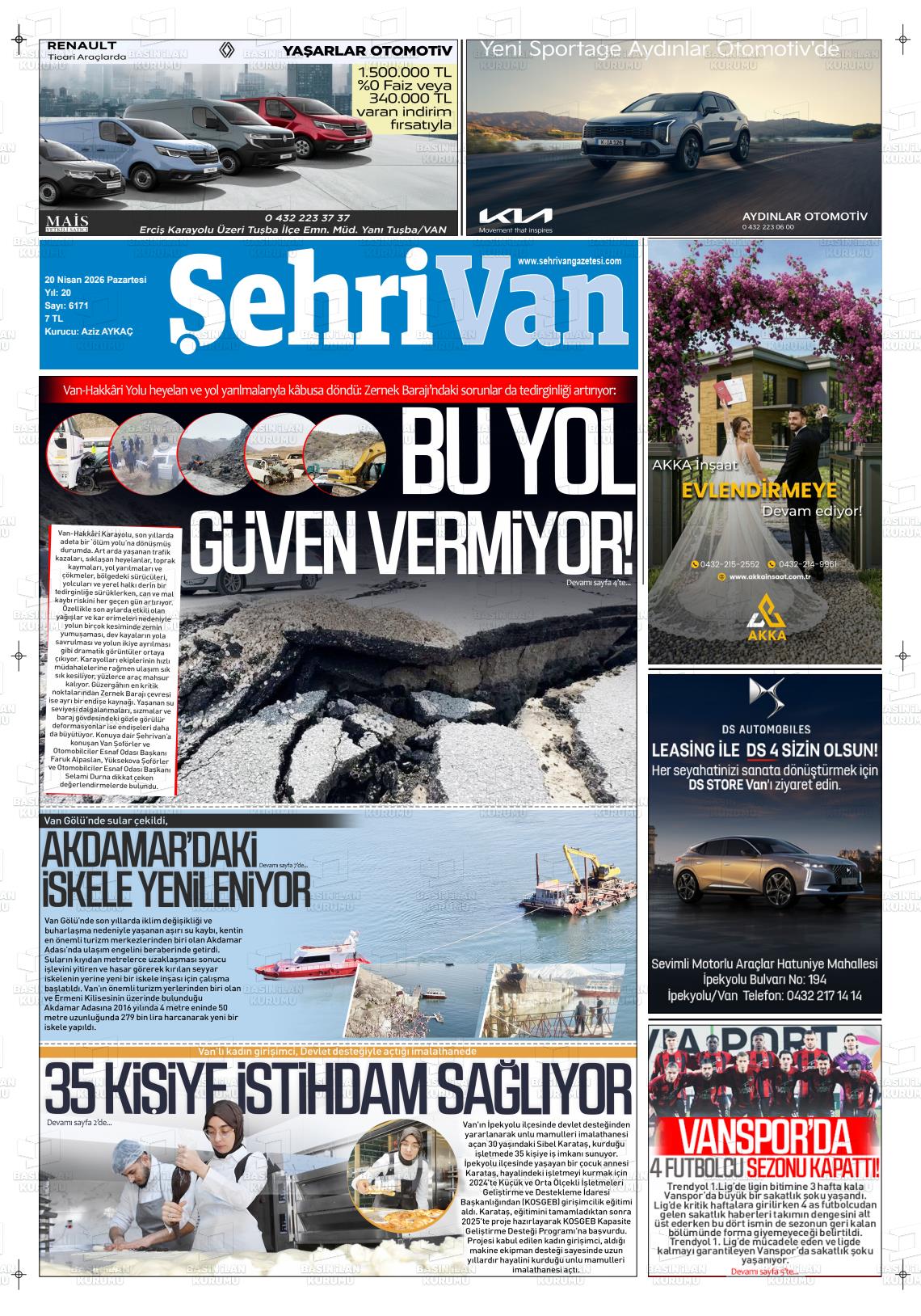 Van Sehri 20.04.2026