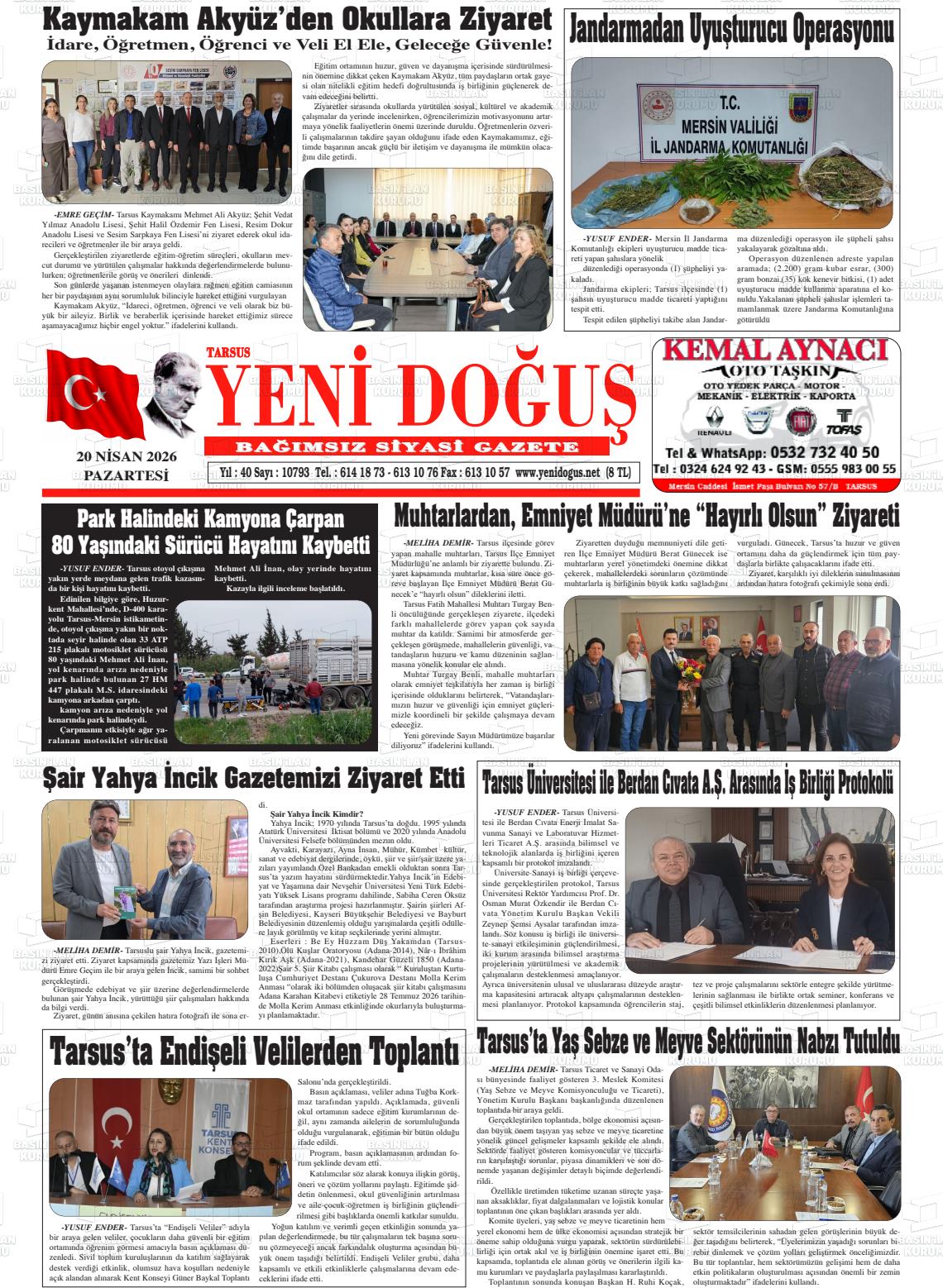 Mersin Tarsusyenidogus 20.04.2026