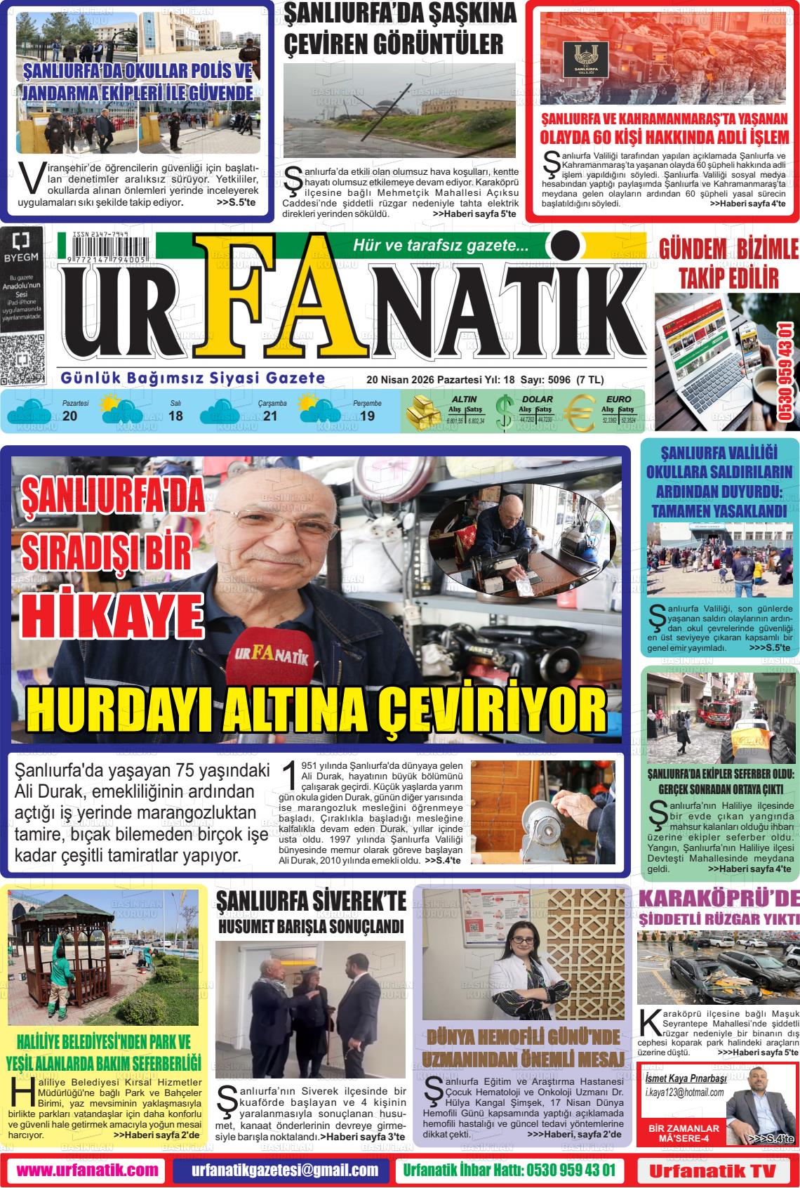 Sanliurfa Urfanatik 20.04.2026