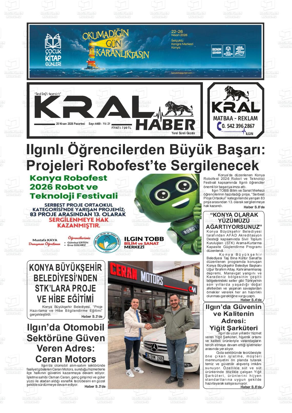 Konya Yeniilginpostasi 20.04.2026