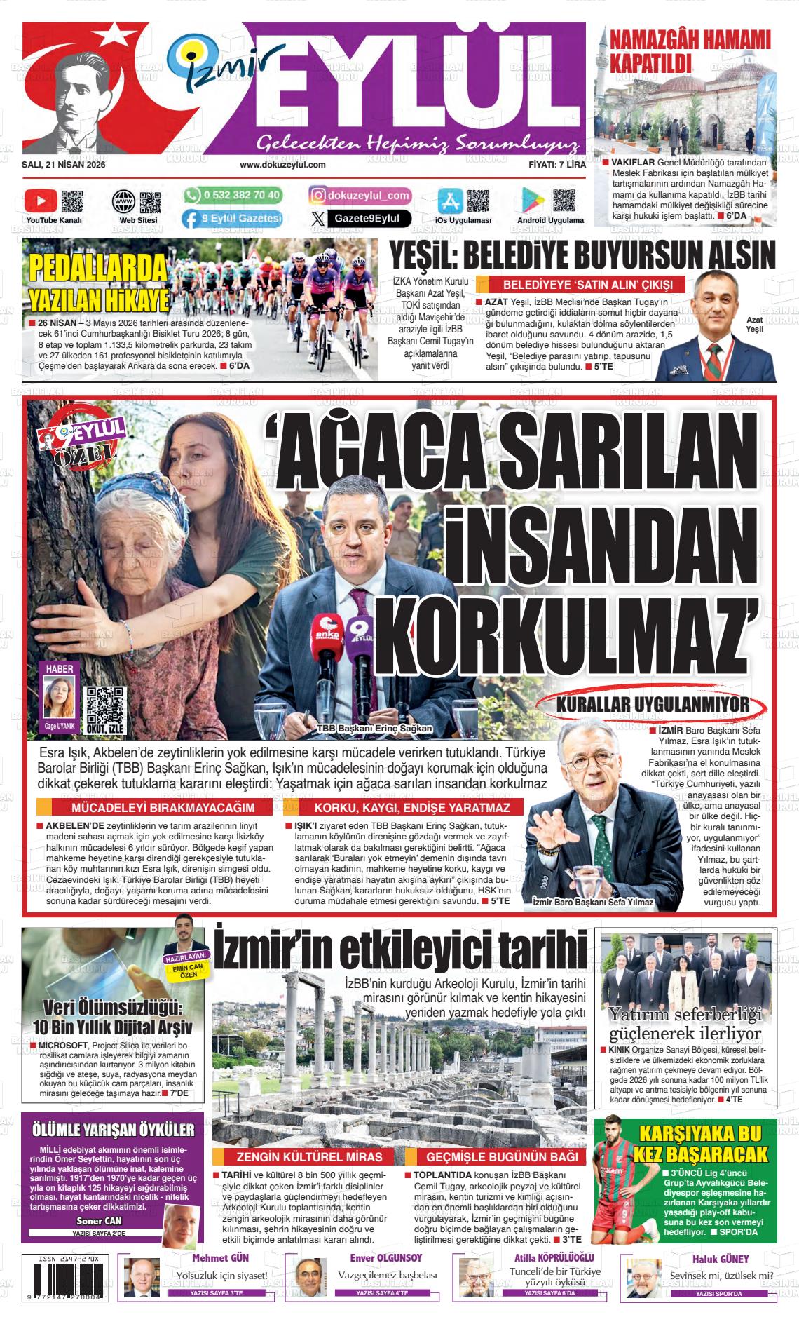 Izmir 9 Eylul 21.04.2026