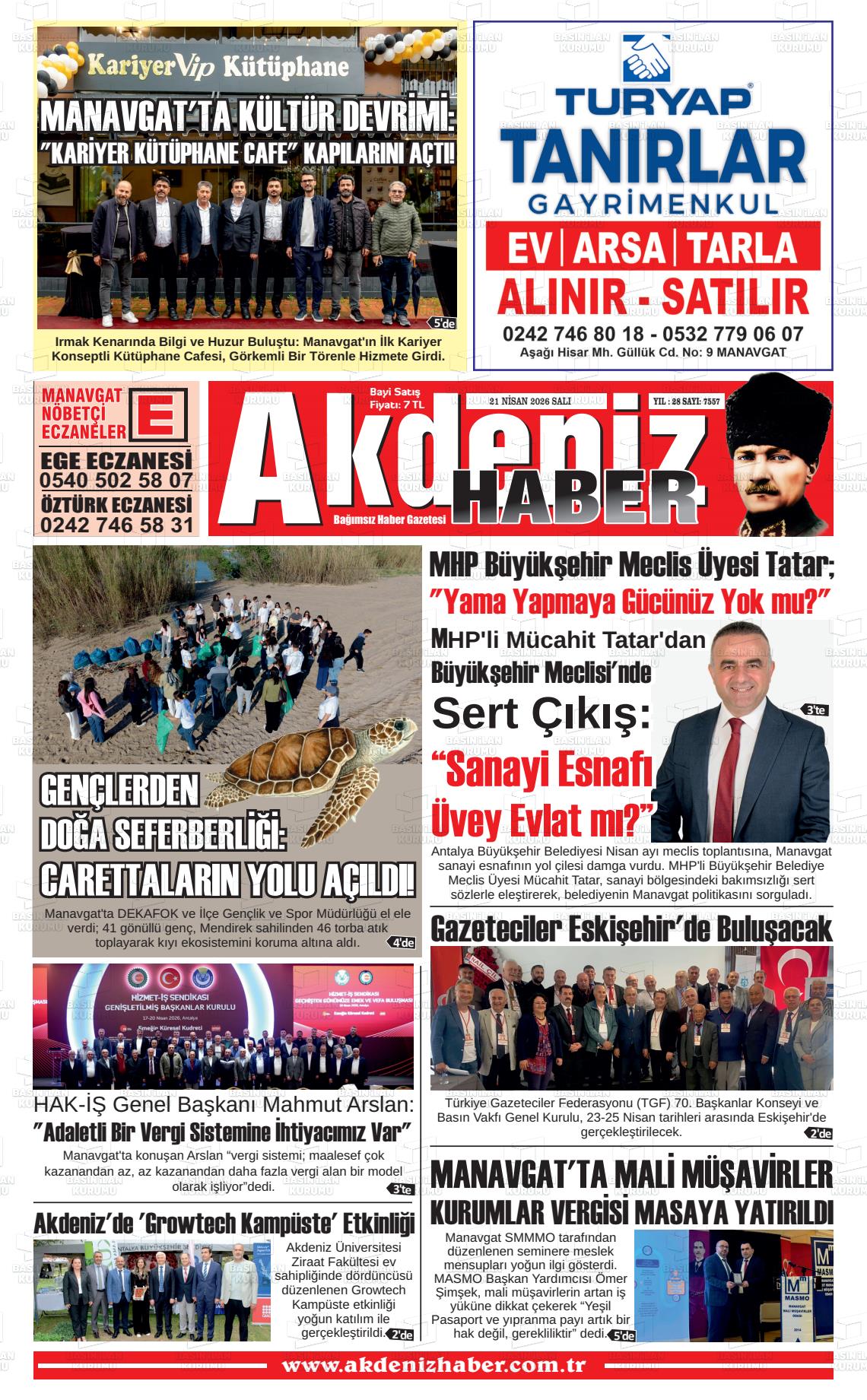 Antalya Akdenizhaber 21.04.2026