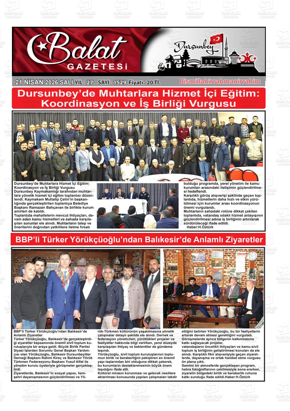 Balikesir Balat 21.04.2026