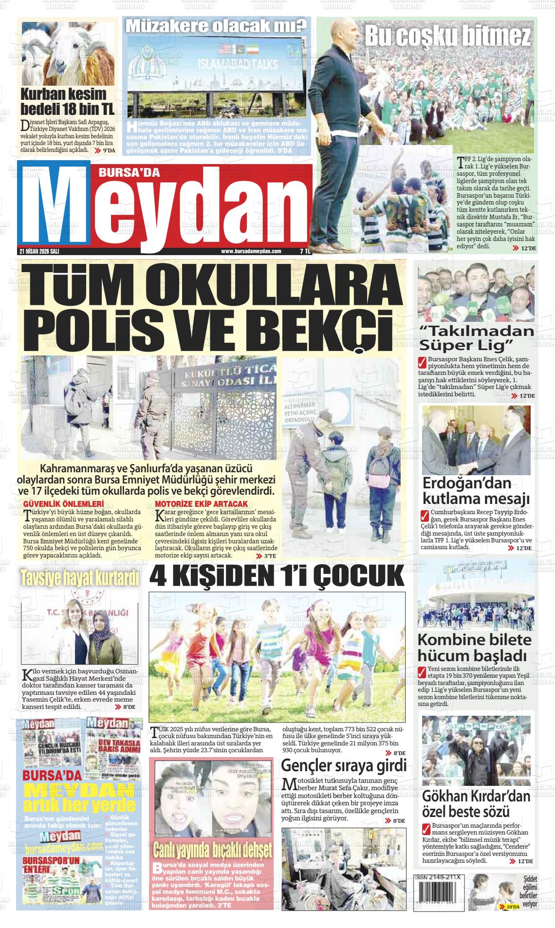 Bursa Dameydan 21.04.2026