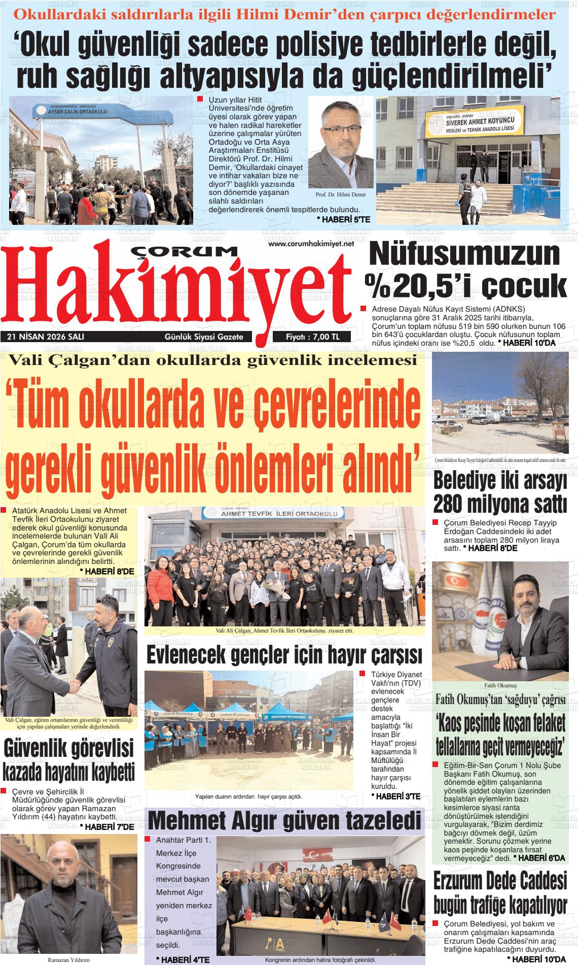 Corum Hakimiyet 21.04.2026