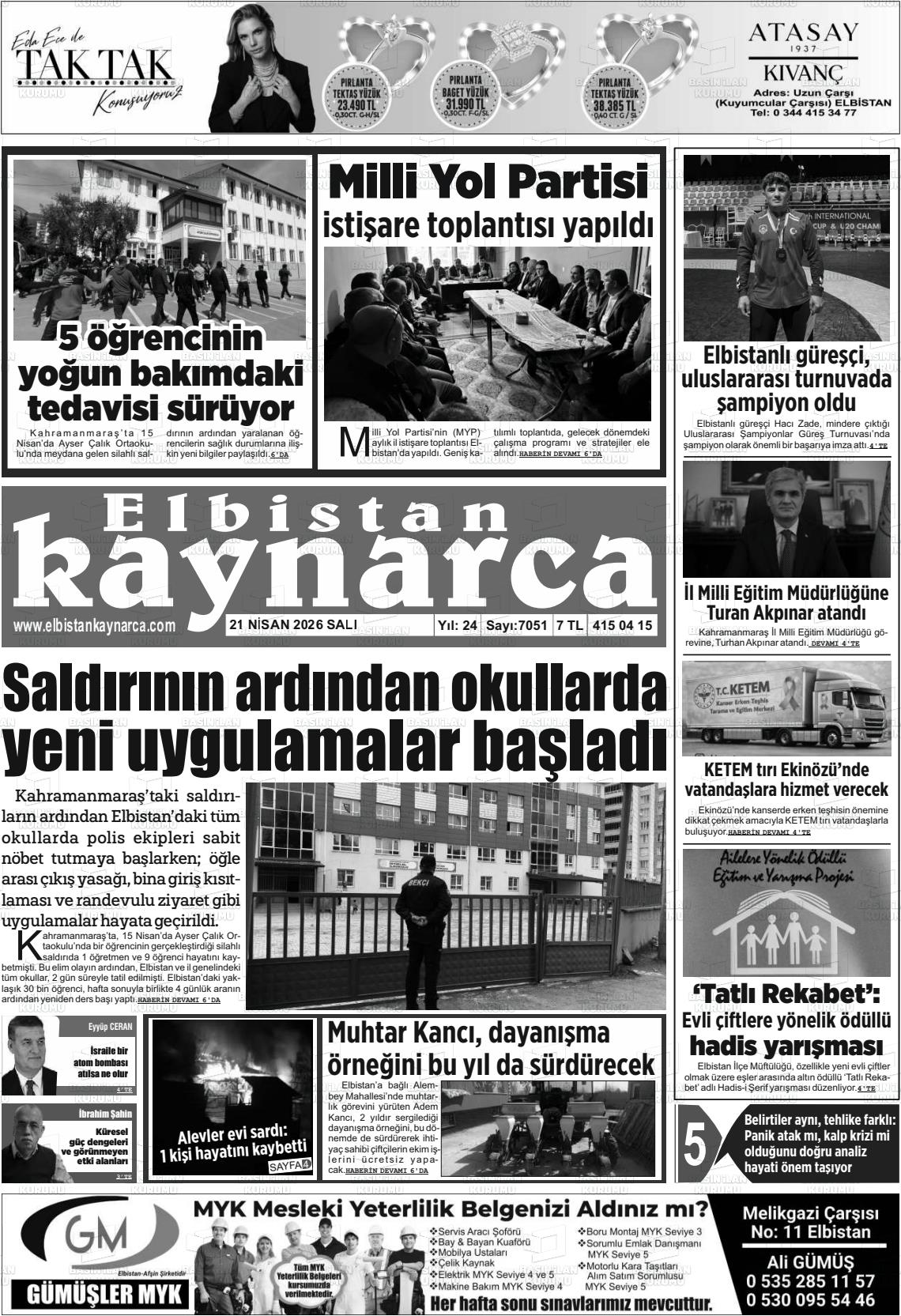 Kahramanmaras Elbistankaynarca 21.04.2026