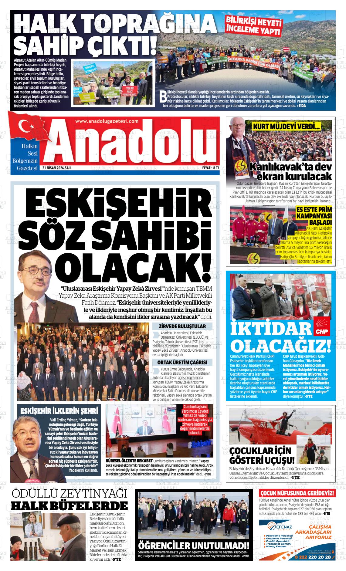 Eskisehir Anadolu 21.04.2026