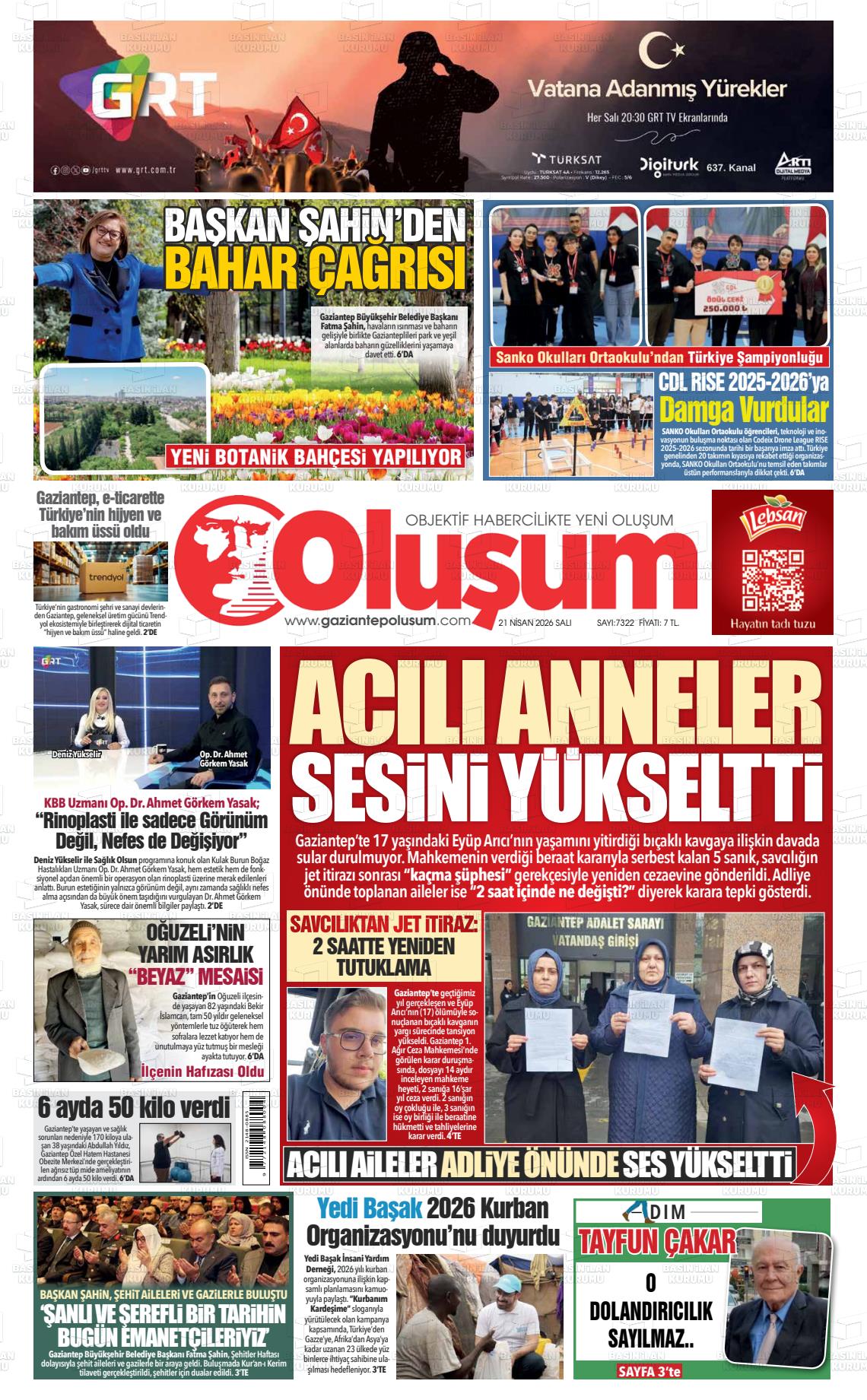 Gaziantep Olusum 21.04.2026