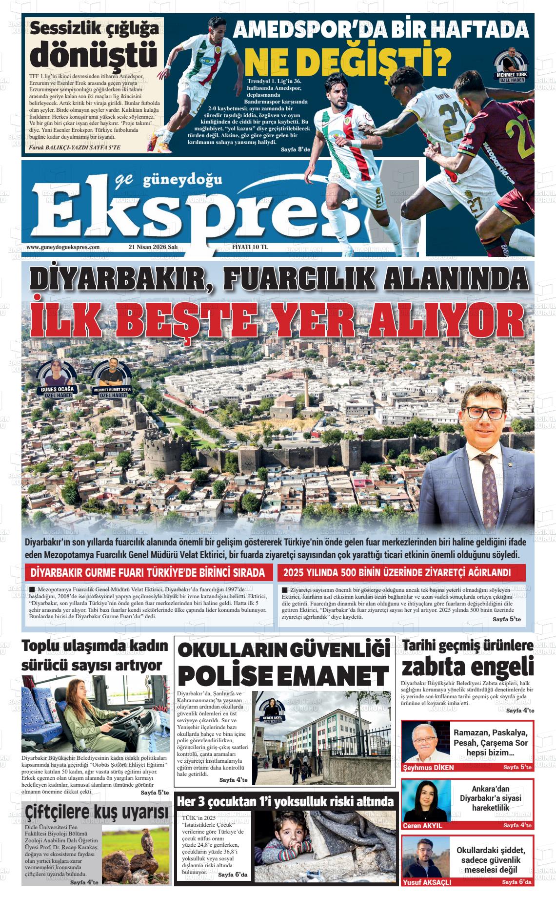 Diyarbakir Geguneydoguekspres 21.04.2026