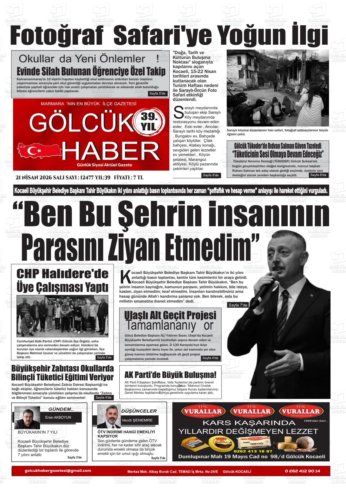 Kocaeli Golcukhaber 21.04.2026