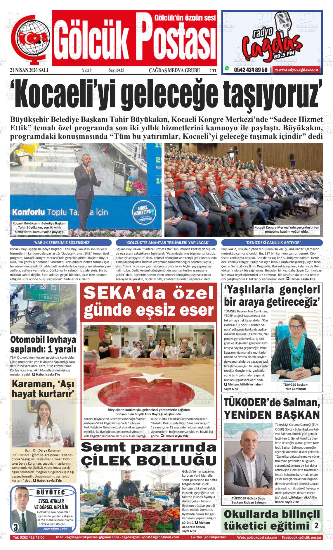 Kocaeli Golcukpostasi 21.04.2026