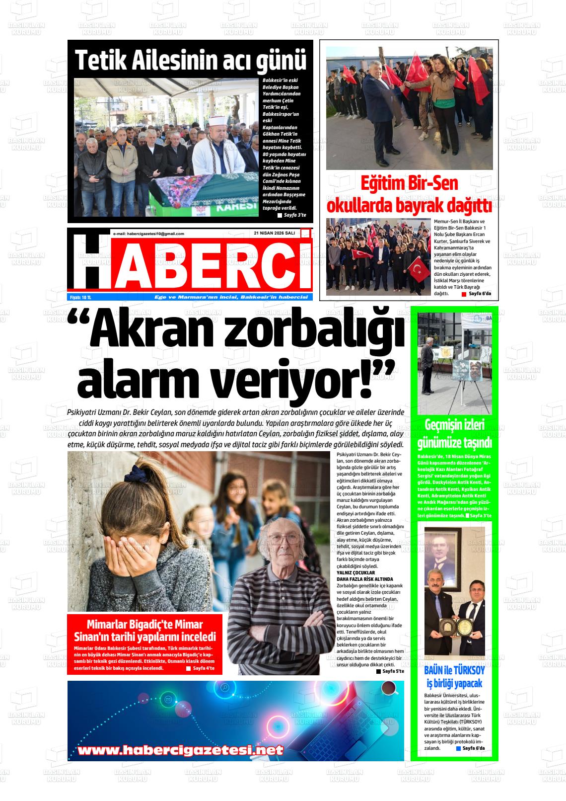 Mersin Haberci 21.04.2026