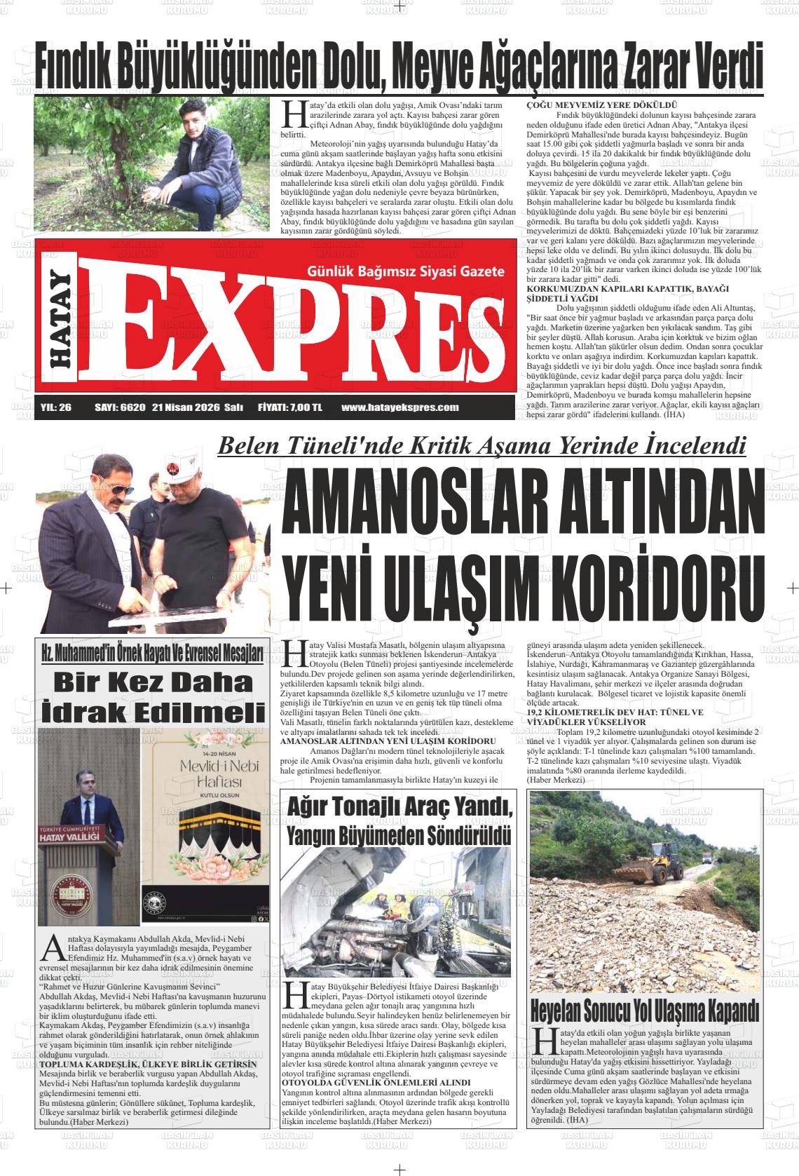 Hatay Expres 21.04.2026