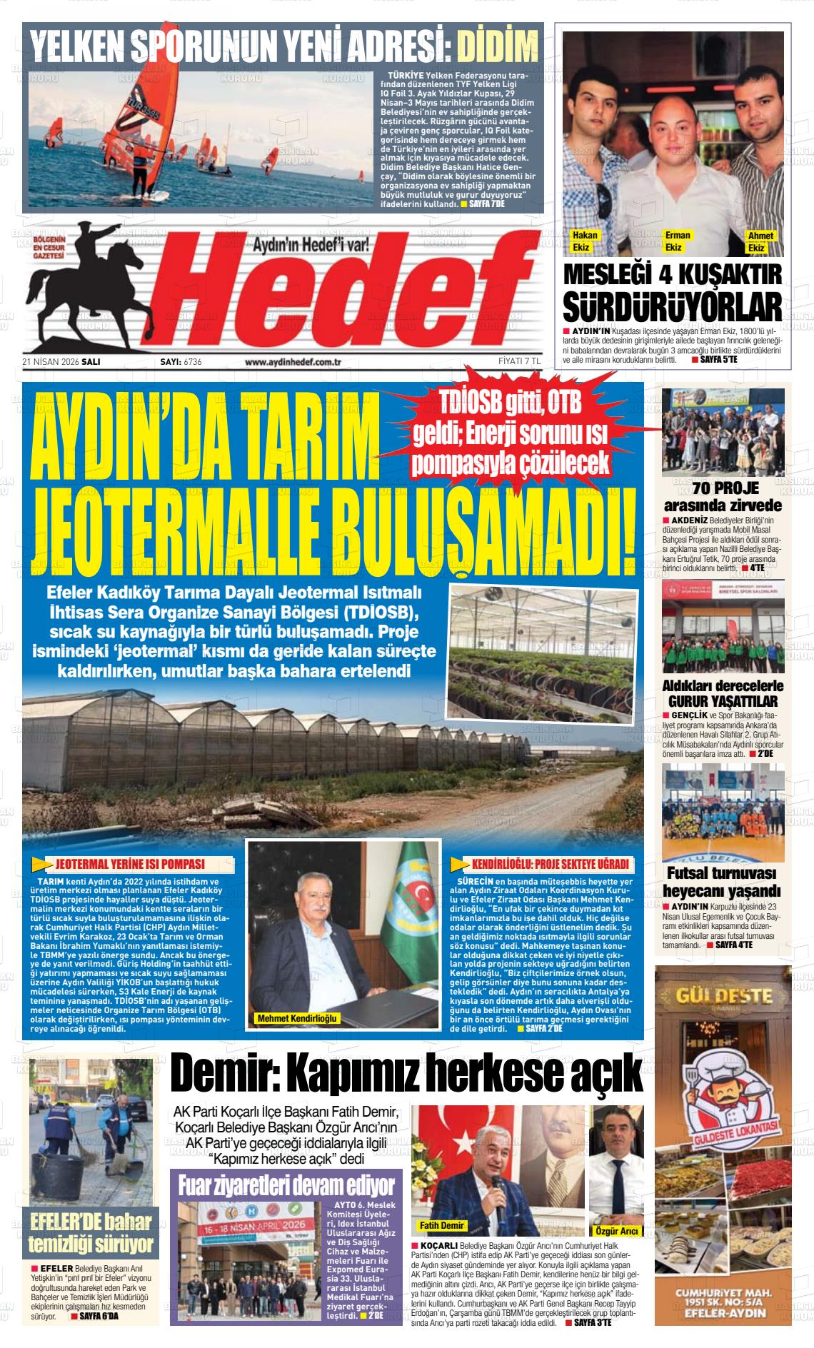 Canakkale Hedef 21.04.2026
