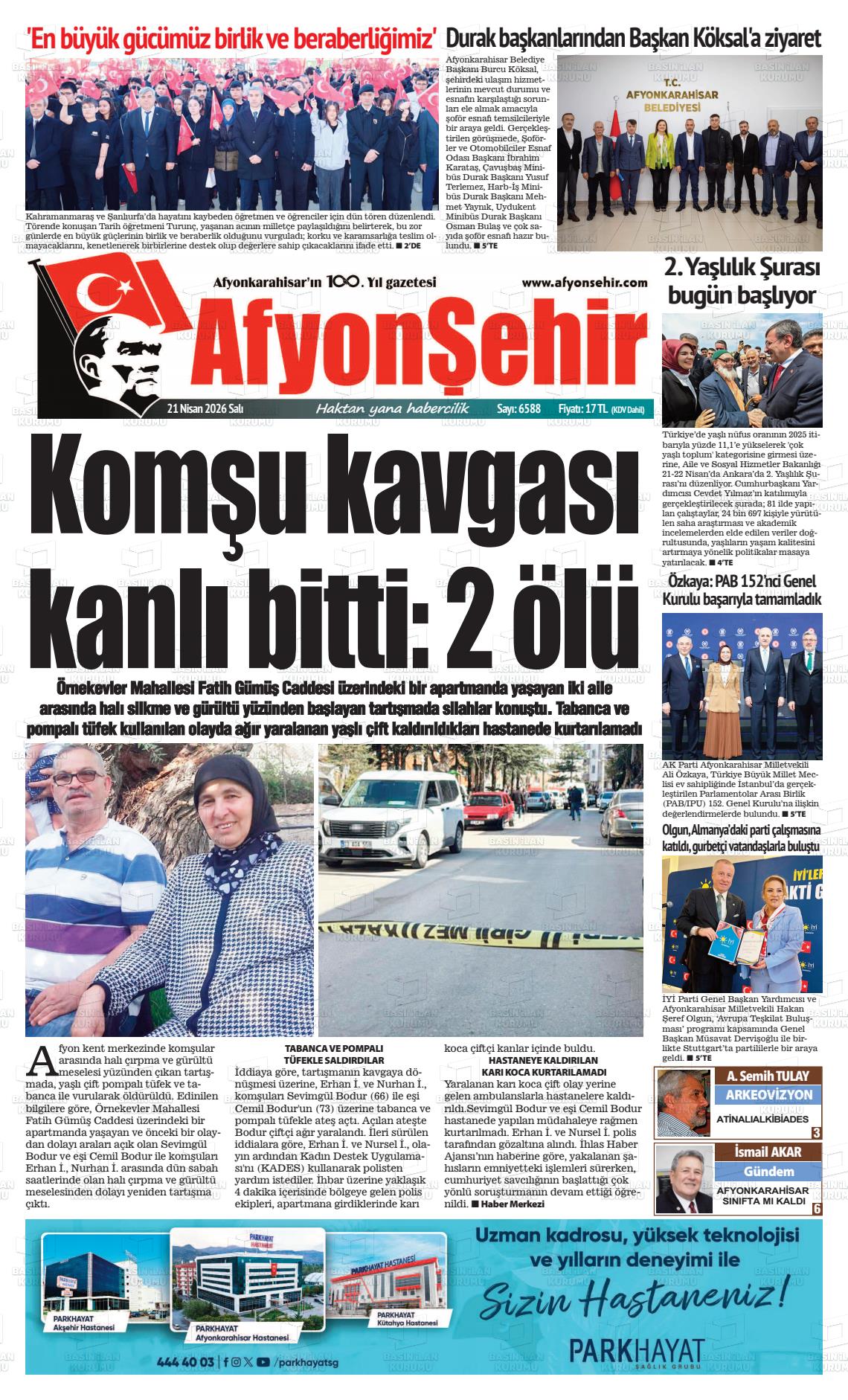Afyonkarahisar Hisar 21.04.2026