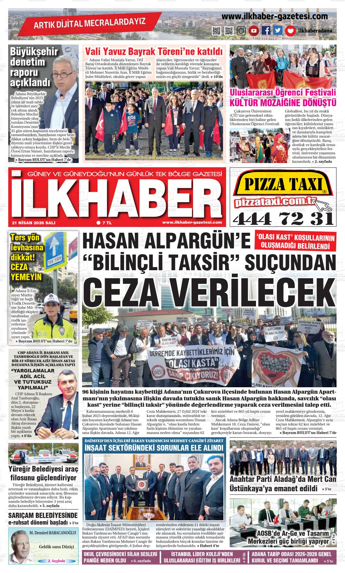 Adana Ilkhaber 21.04.2026