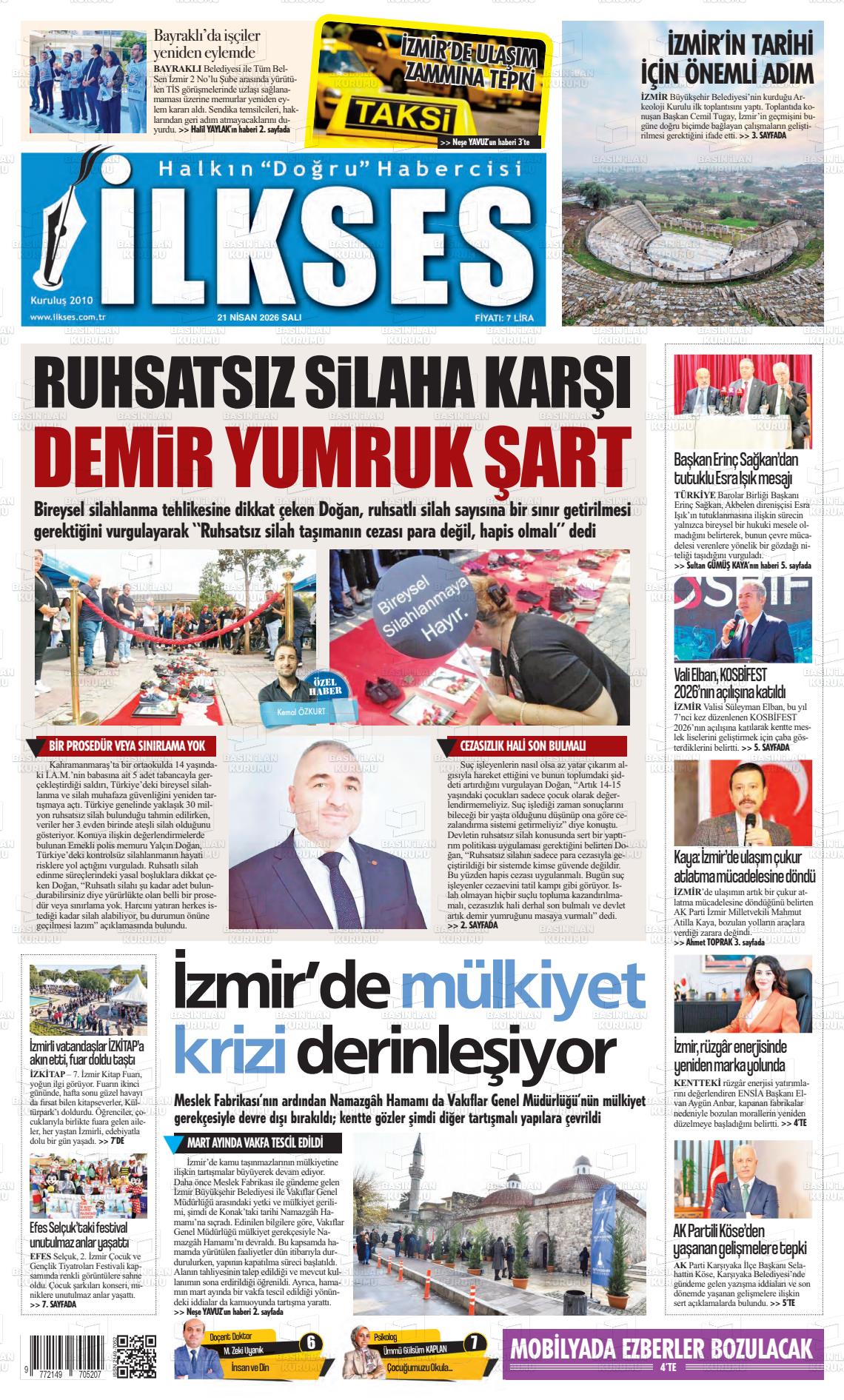 Izmir Ilkses 21.04.2026
