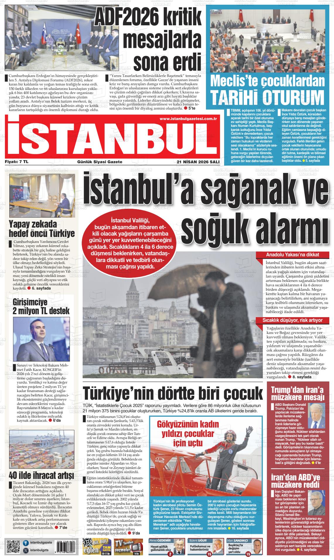 Istanbul 21.04.2026