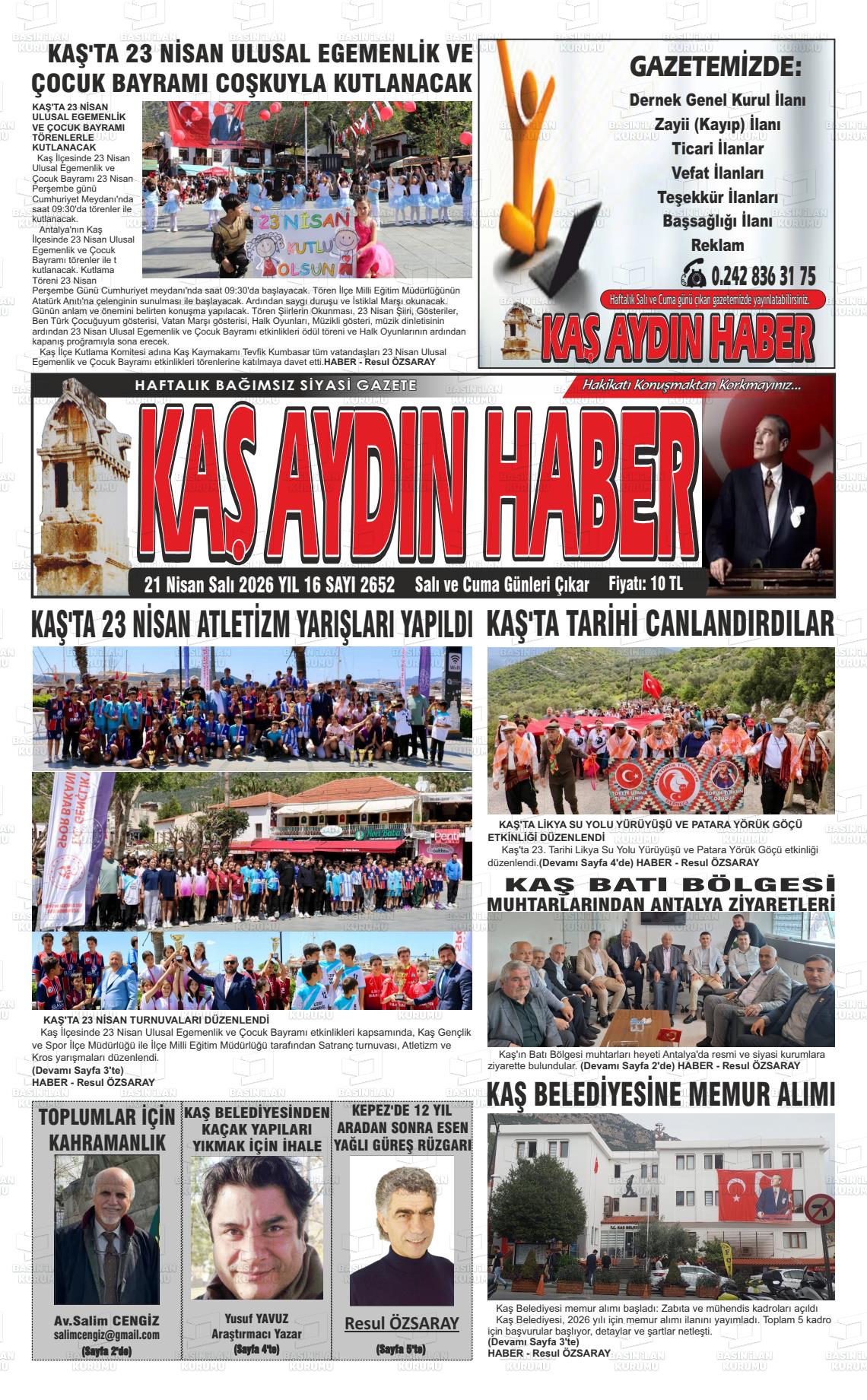 Antalya Kasaydinheber 21.04.2026