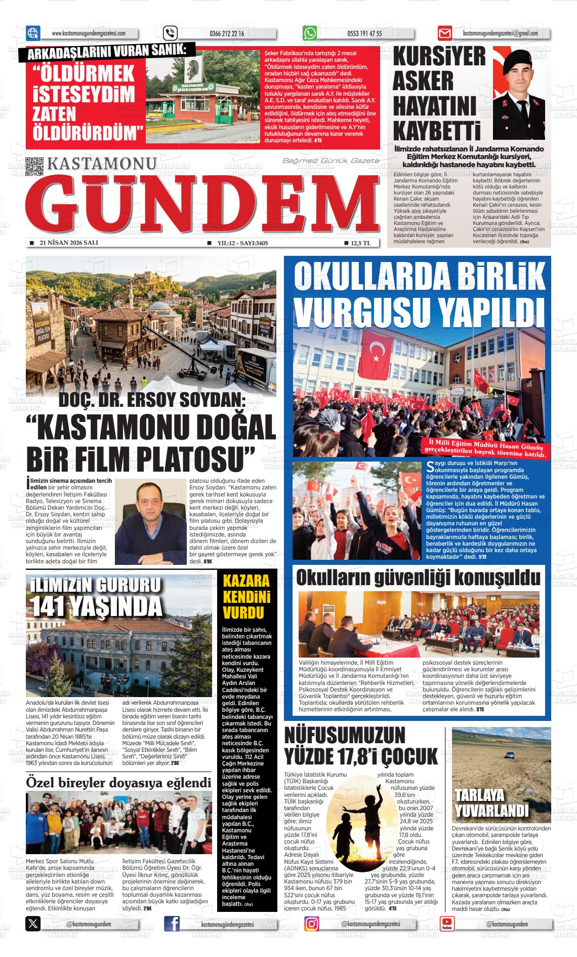 Kastamonu Gundem 21.04.2026