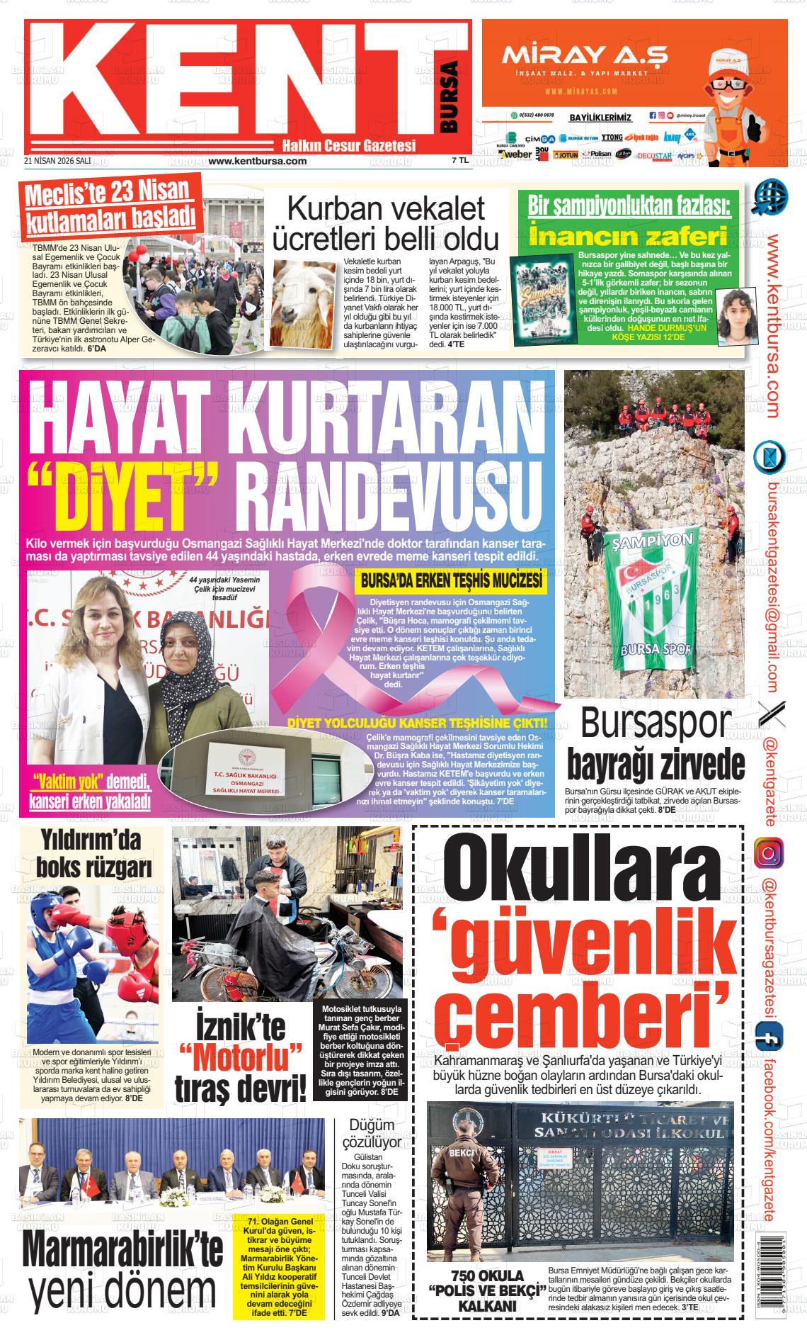 Bursa Kent 21.04.2026