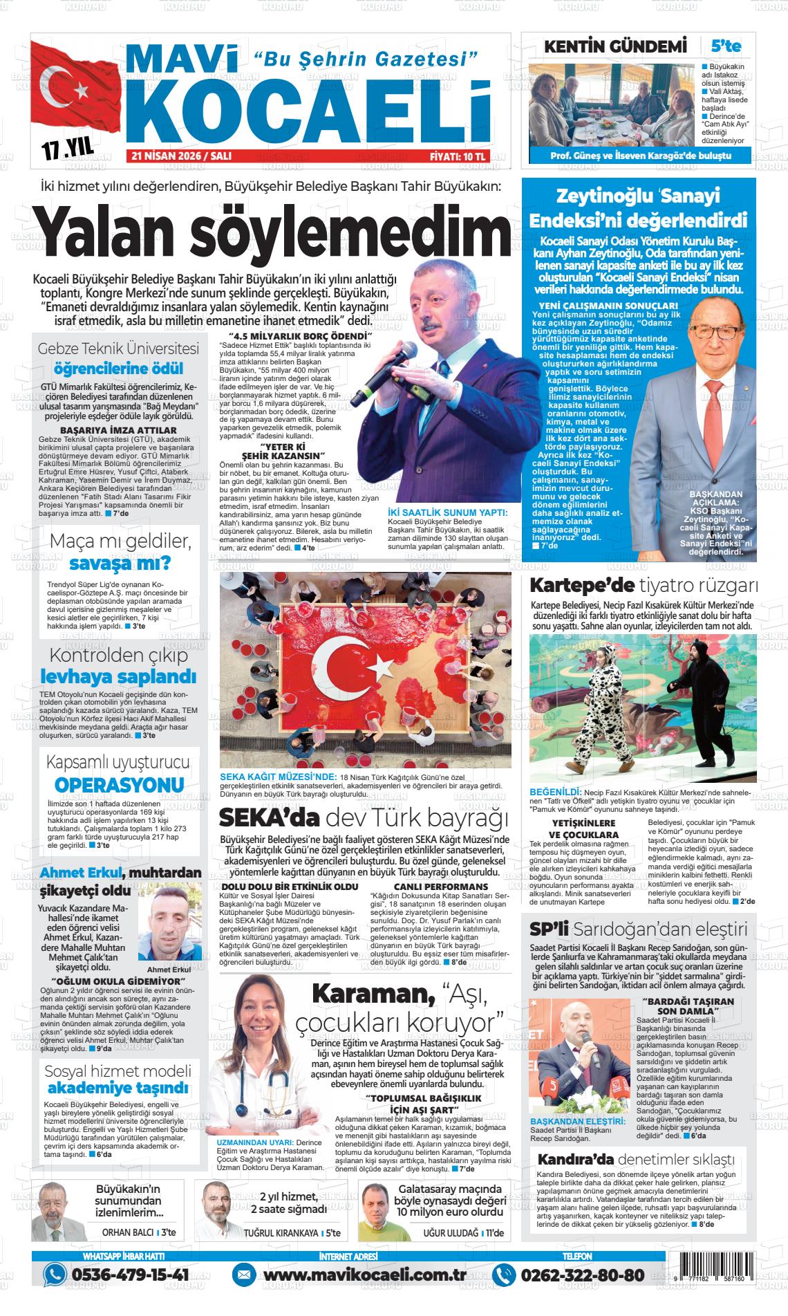 Kocaeli Mavi 21.04.2026