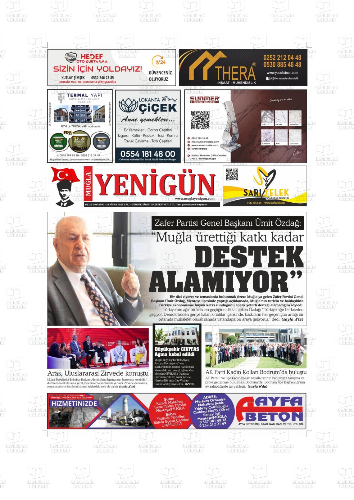 Mugla Yenigun 21.04.2026